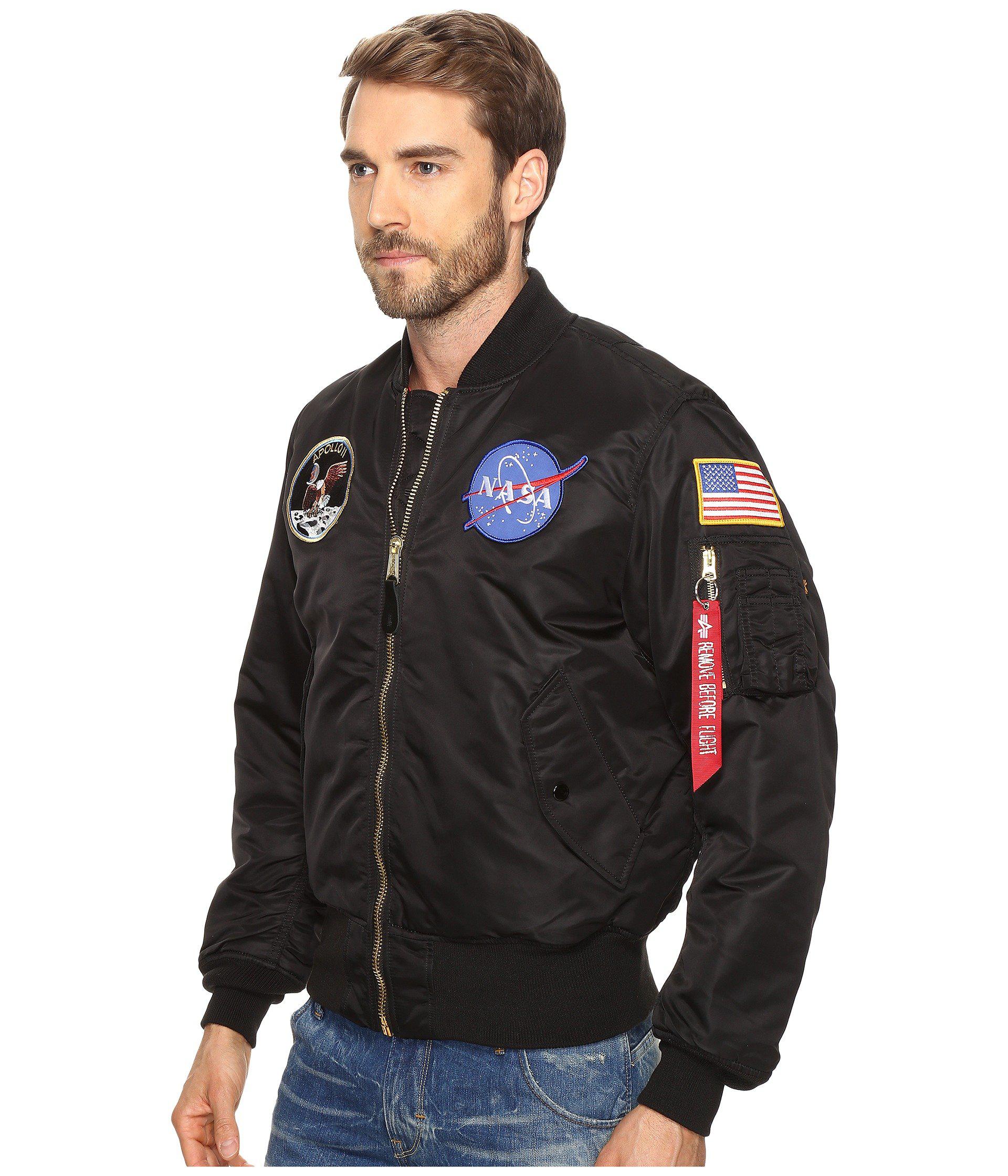 Alpha Industries Apollo Ma-1 Bomber in Black for Men | Lyst