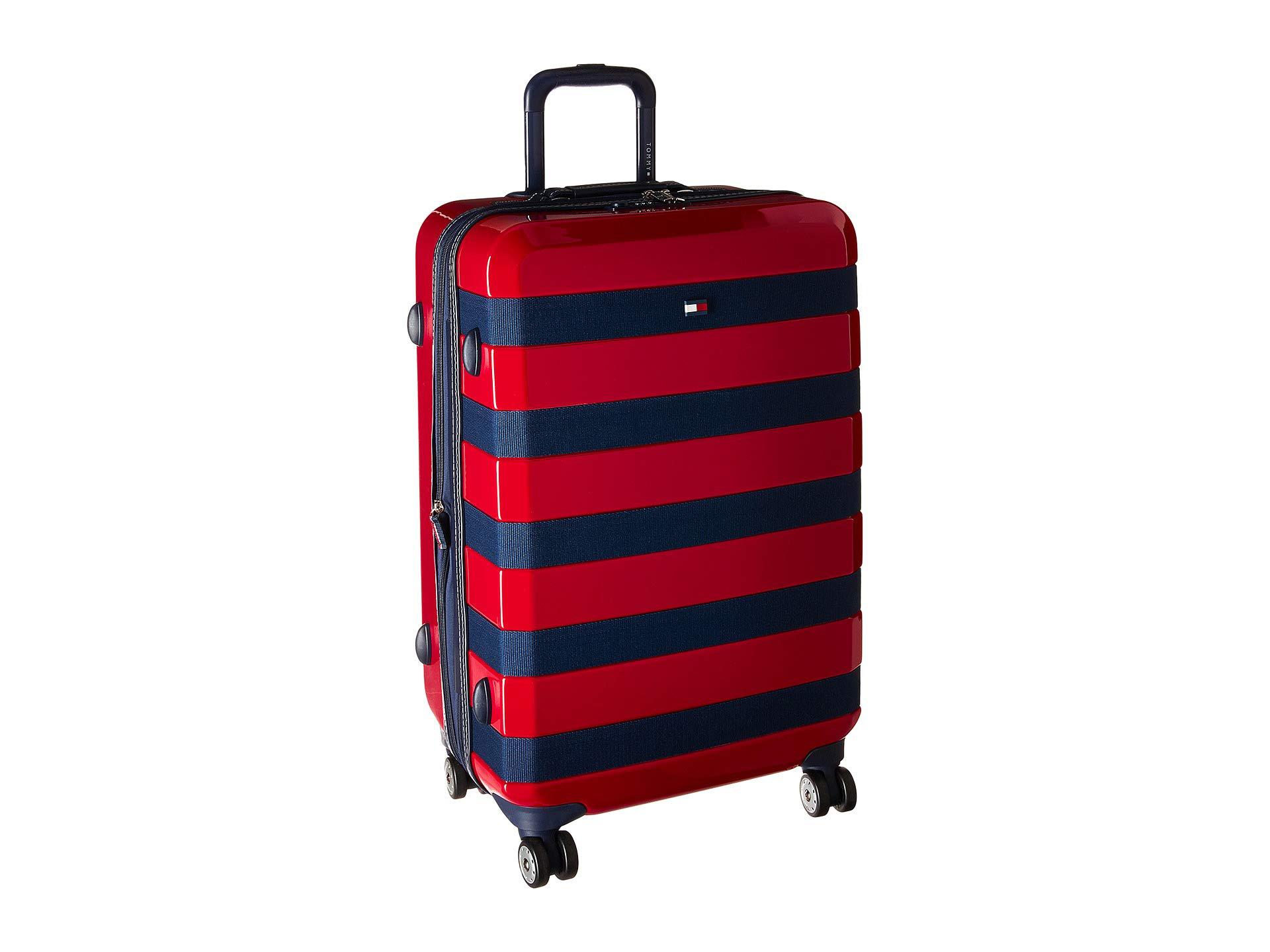 tommy hilfiger rugby stripe luggage