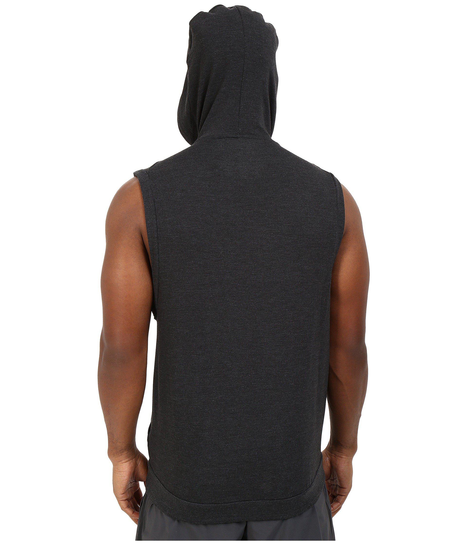 Nike Fleece Pullover Sleeveless Training Hoodie in Black/Black (Black ...