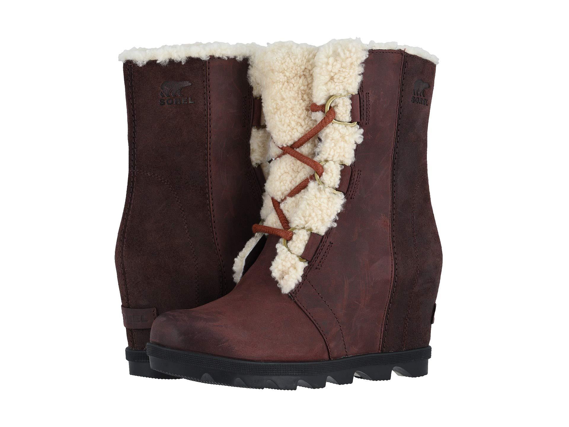 sorel joan of arctic wedge shearling
