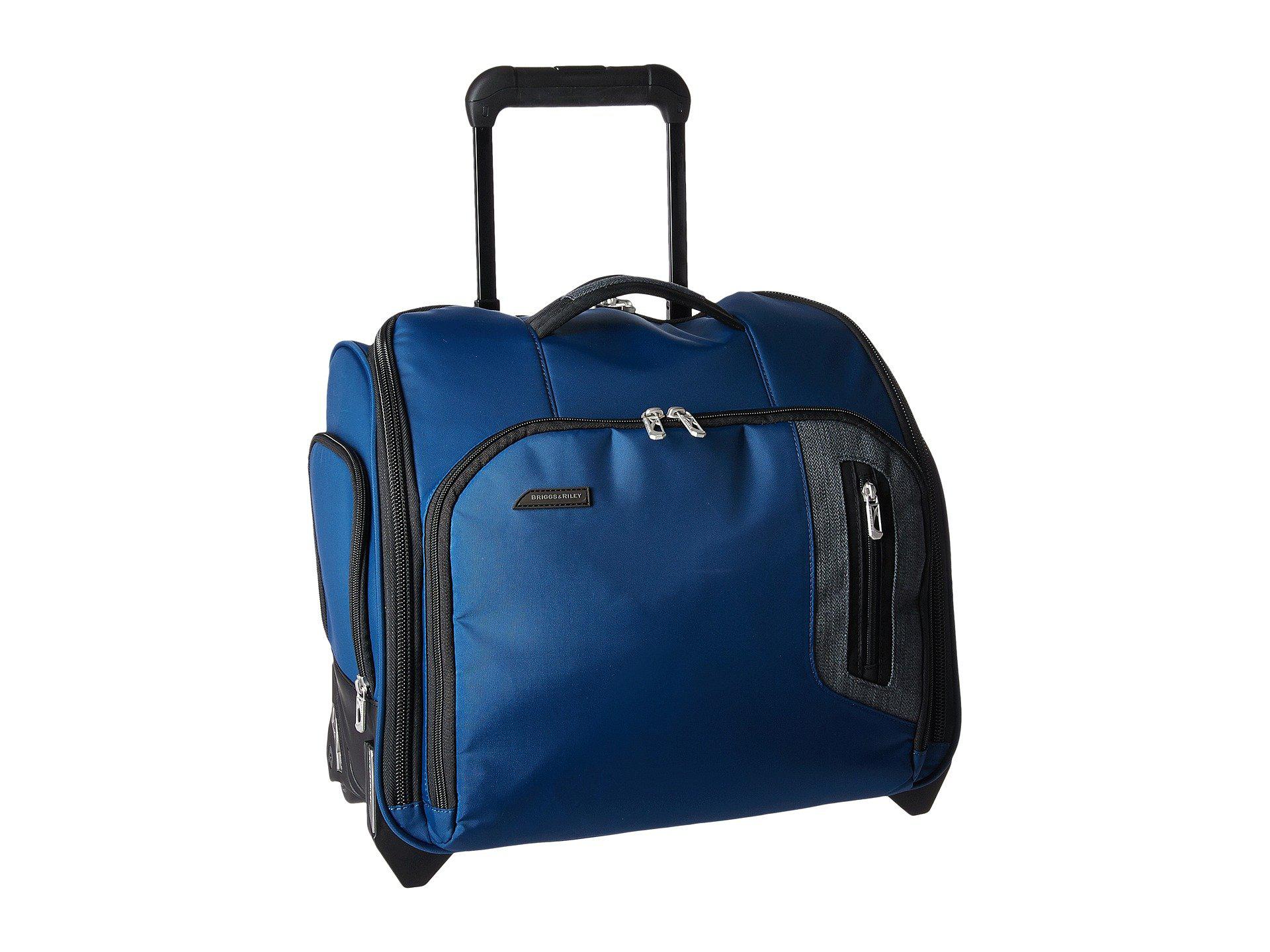 Briggs Riley Synthetic Brx Rolling Cabin Bag Blue Luggage