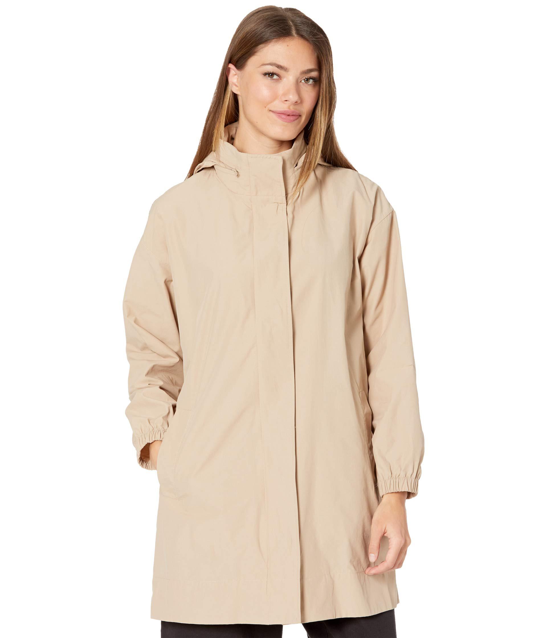 eileen fisher stand collar jacket