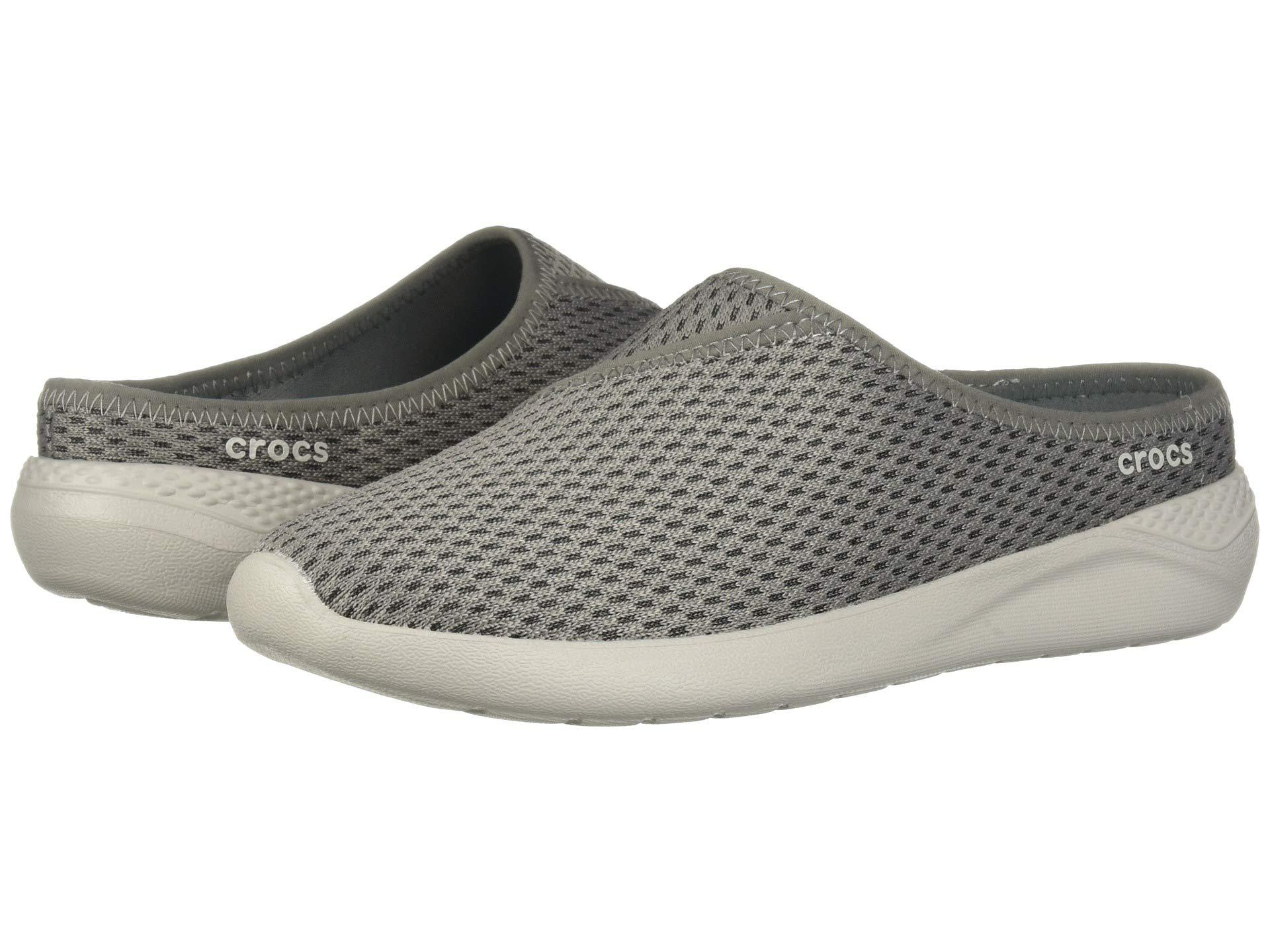 grey literide crocs
