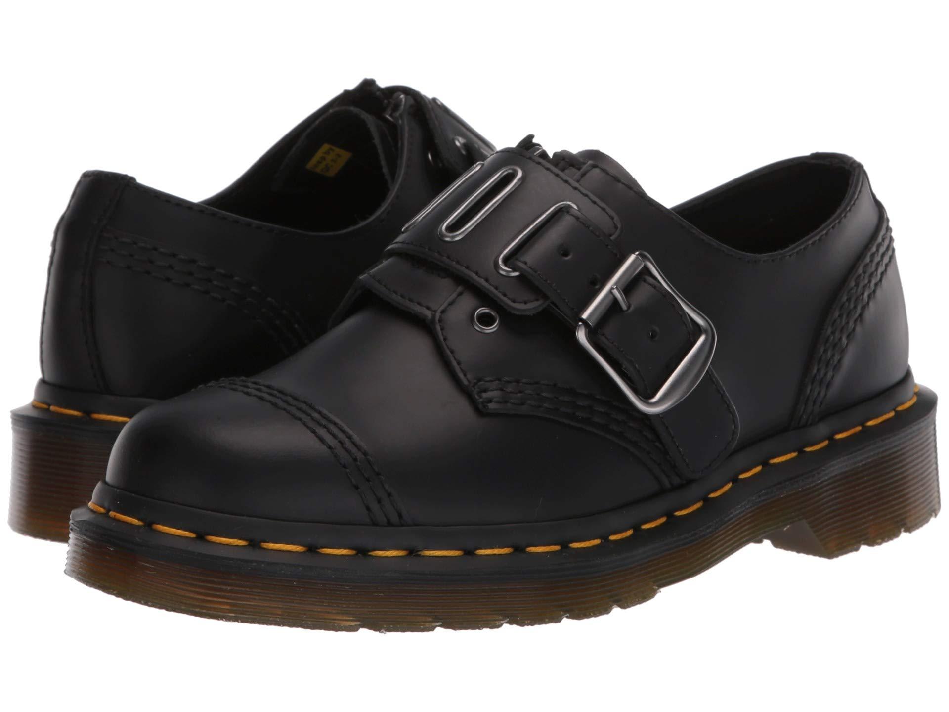 Dr. Martens Leather 1461 Quynn Low in Black - Lyst