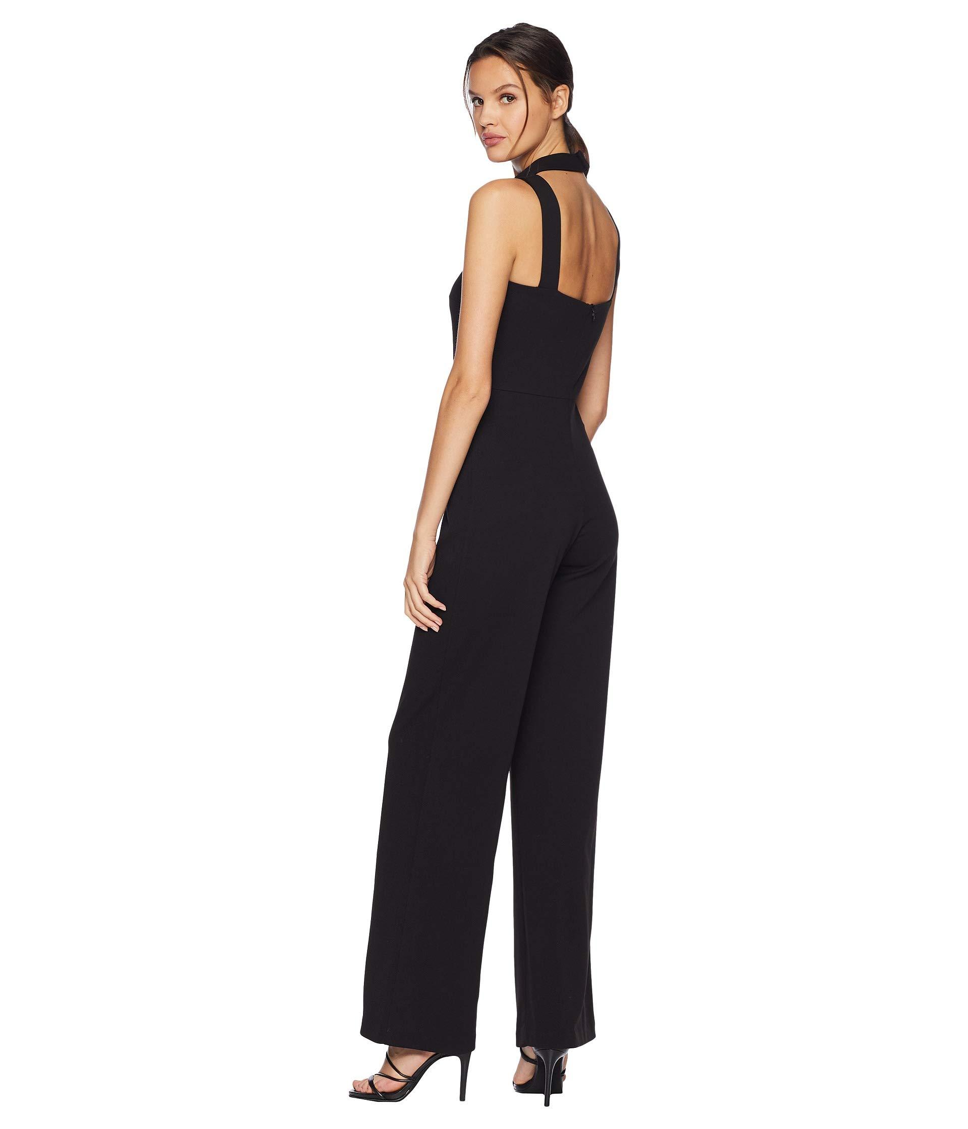 bebe choker neck jumpsuit