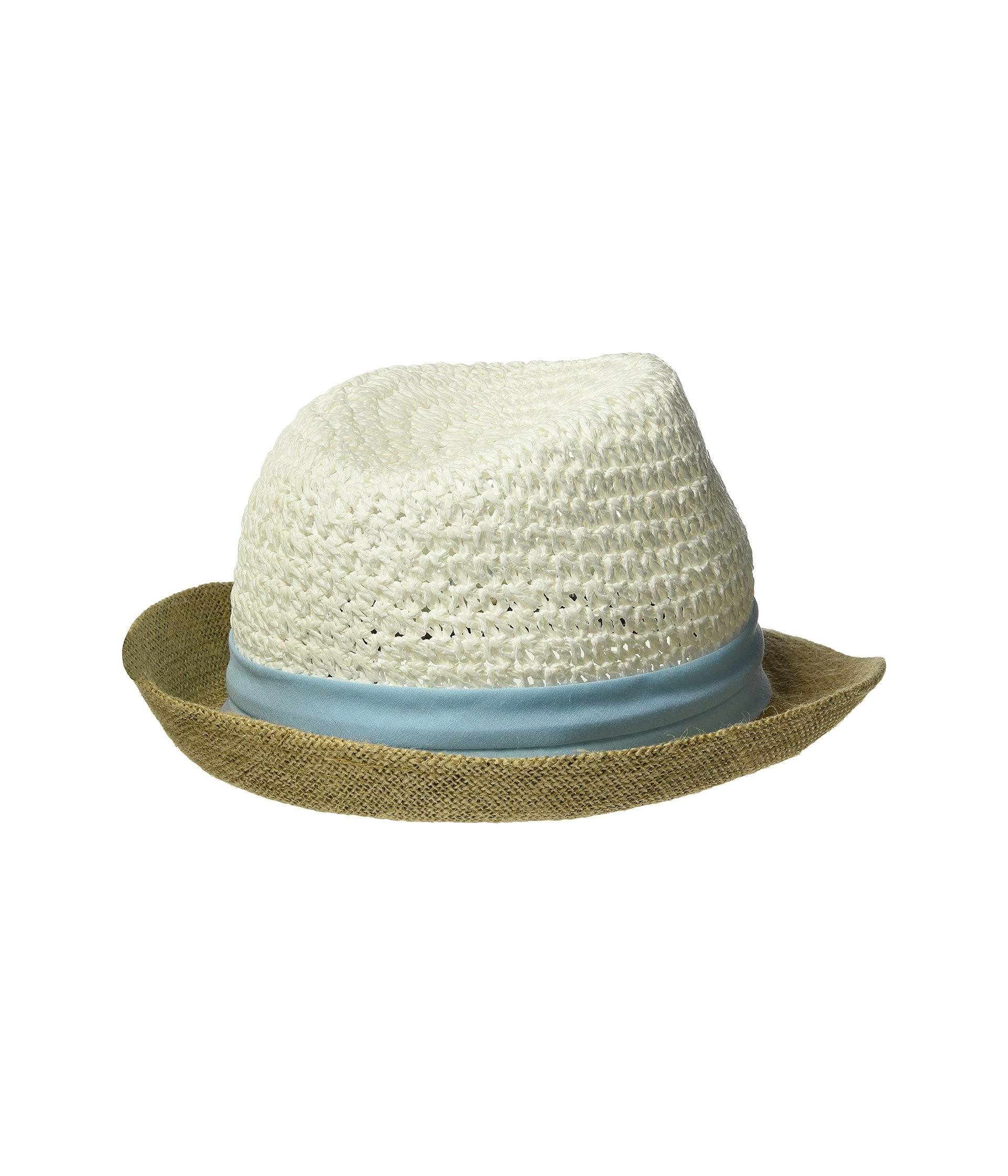 Steve Madden Paper Crochet Straw Fedora 