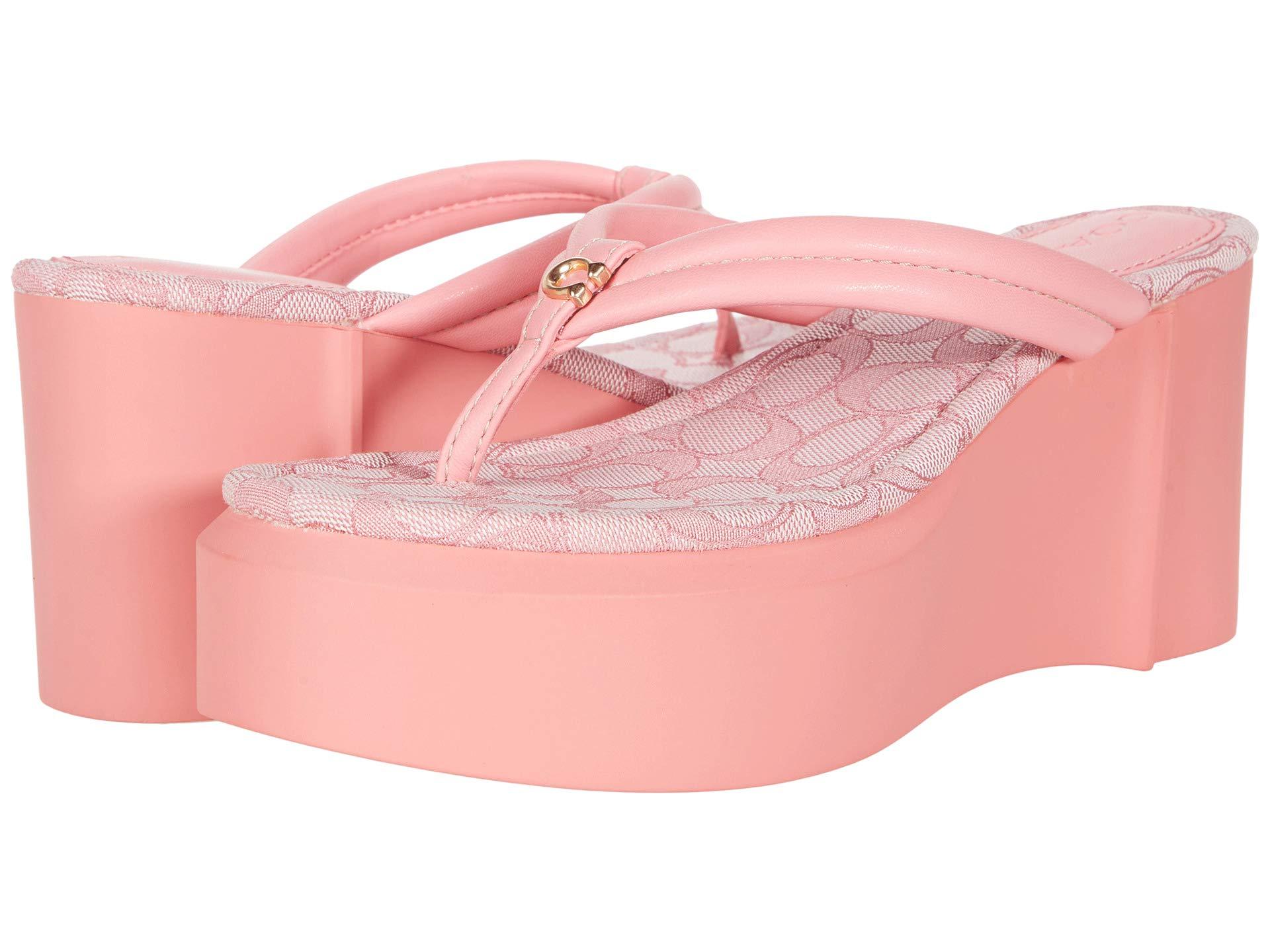 COACH Franki Flip-flop in Pink | Lyst