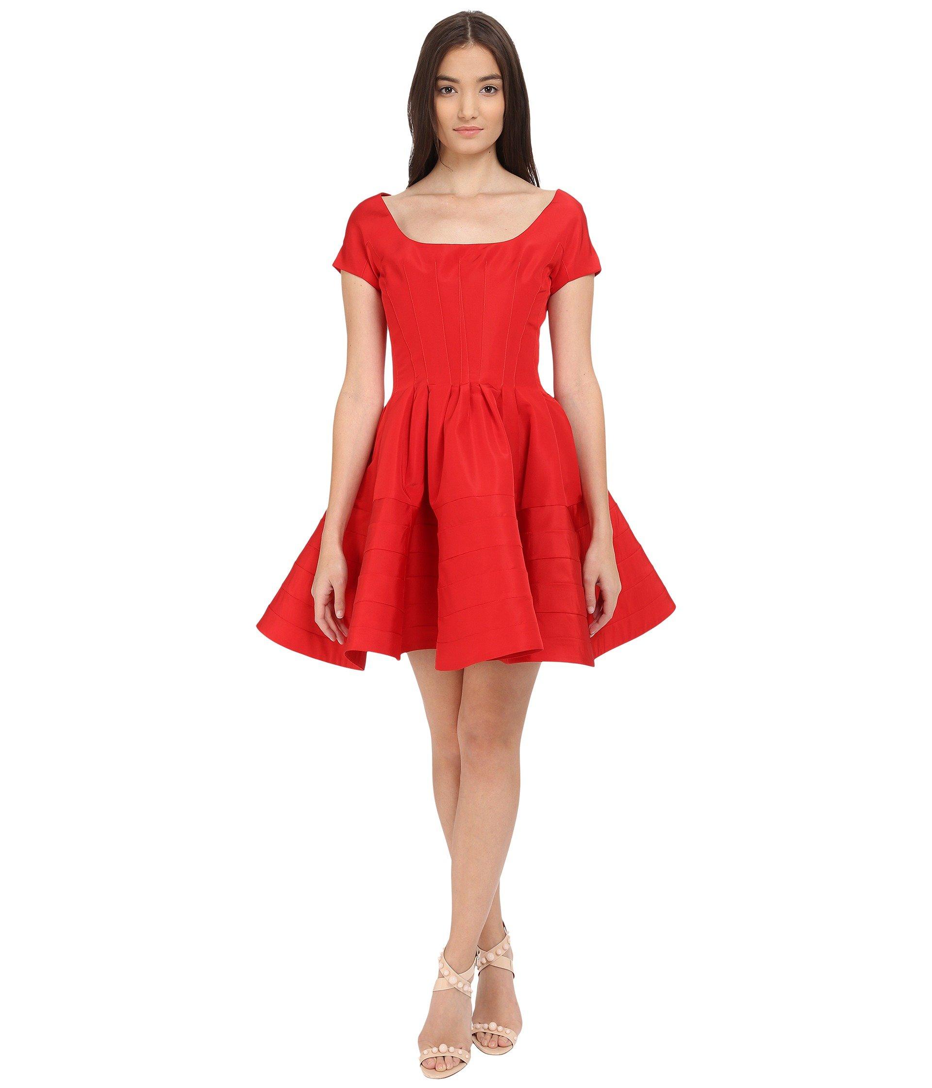 boat neck fit and flare dress