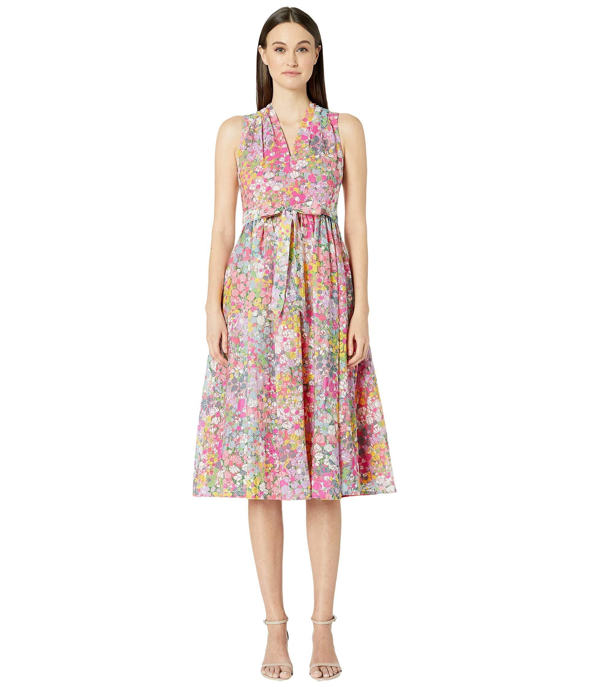 kate spade floral dots burnout dress