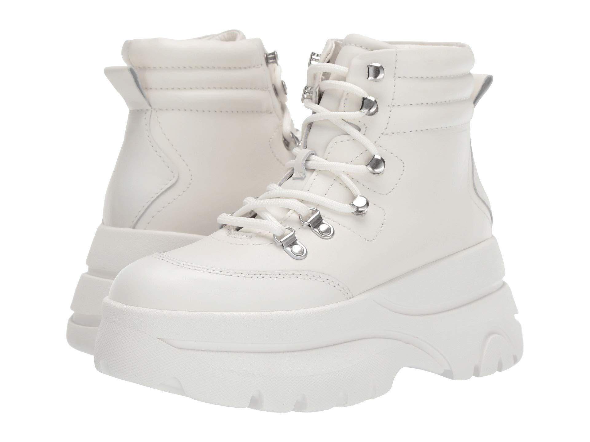 steve madden white vlais boots
