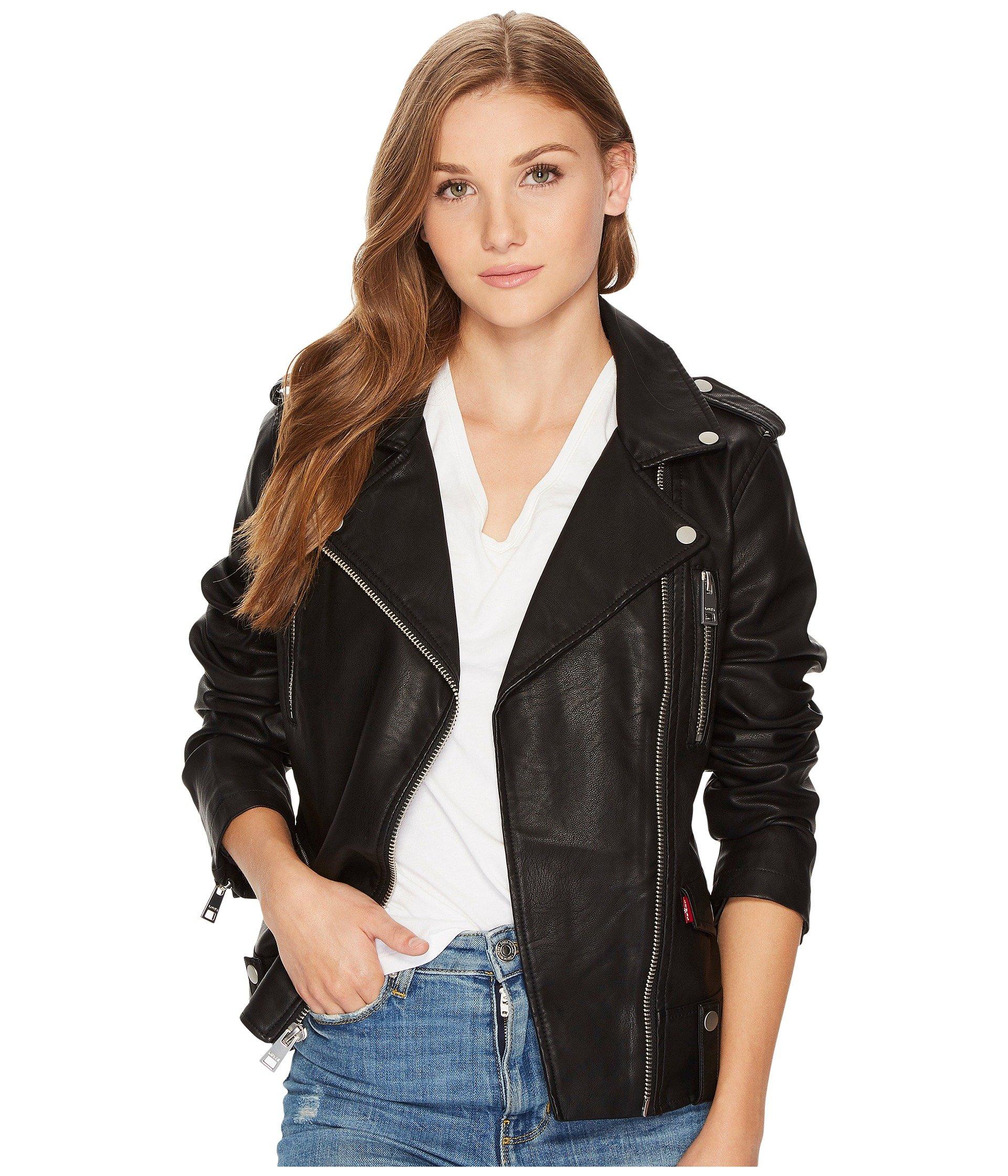 Levi's Levi's(r) Asymmetrical Moto Chunky Zip in Black - Lyst