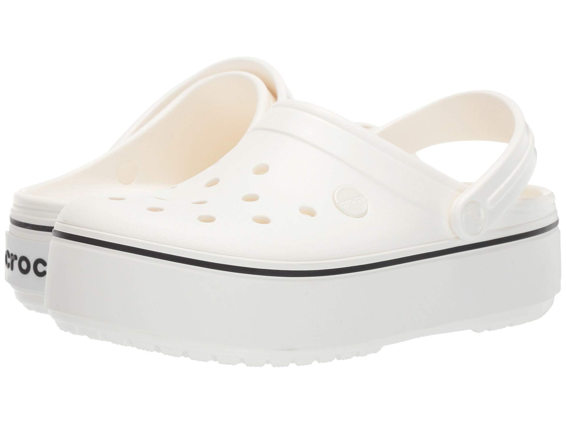 crocs band white
