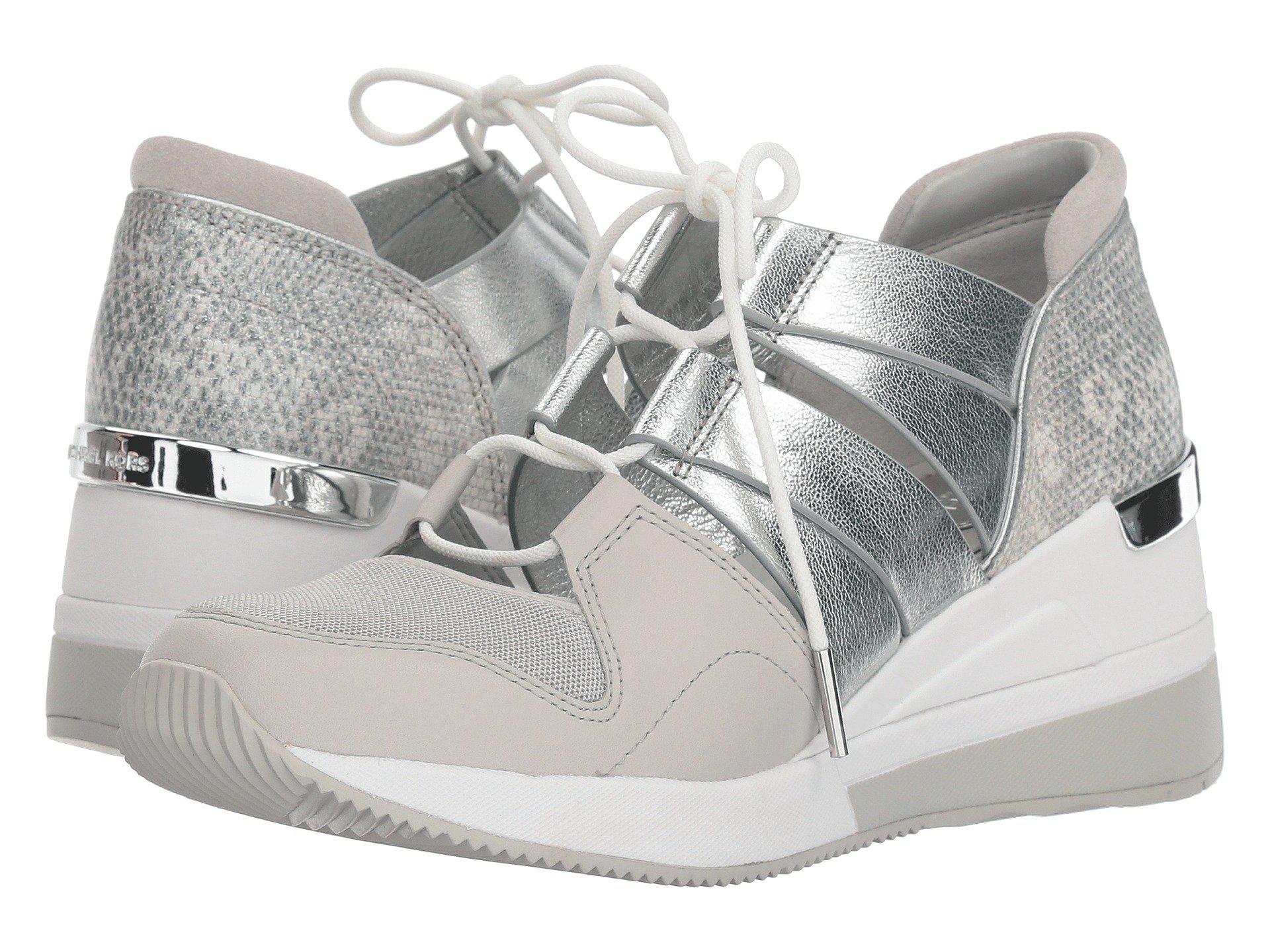 michael kors sneakers womens silver
