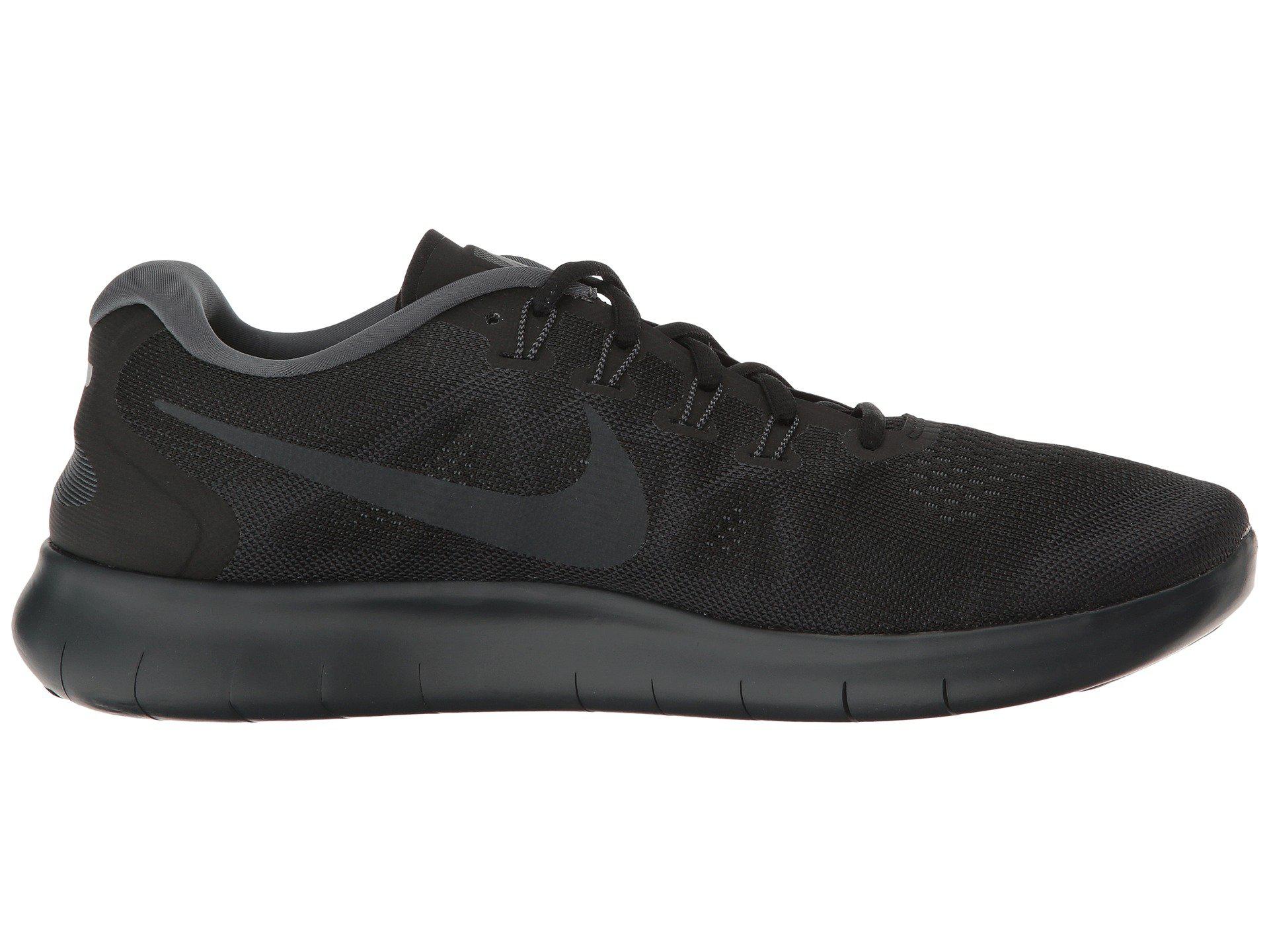 Nike Free Rn 2017 (black/anthracite/dark Grey) Men's Running Shoes for Men