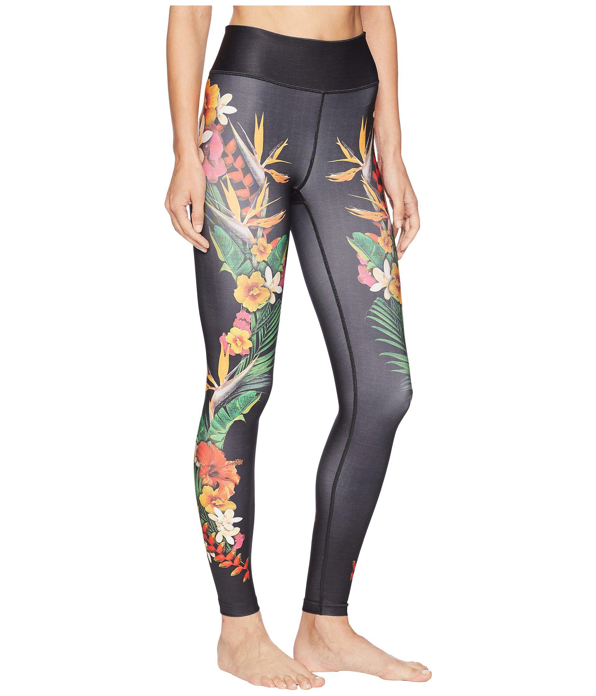 Hurley Surf Floral Leggings in Black | Lyst