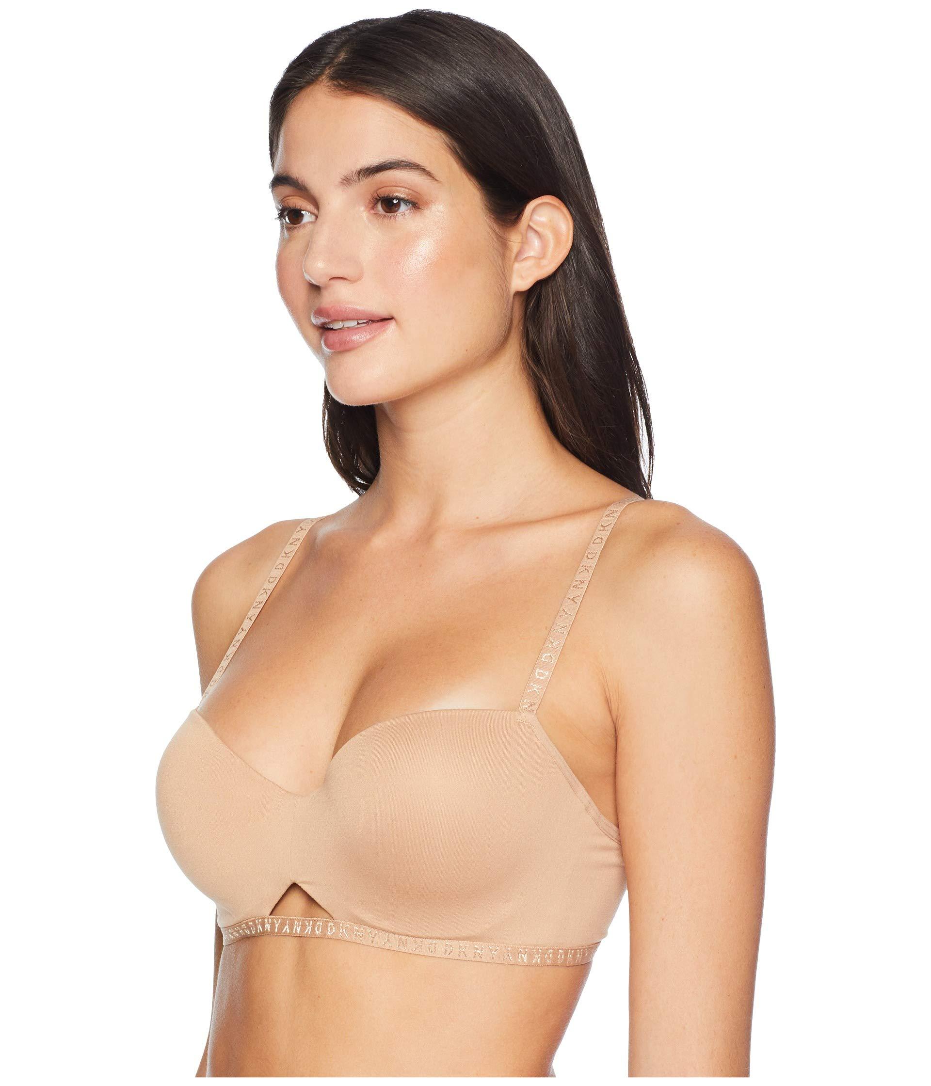 DKNY Synthetic Seamless Litewear Hidden Underwire Tshirt Bra in