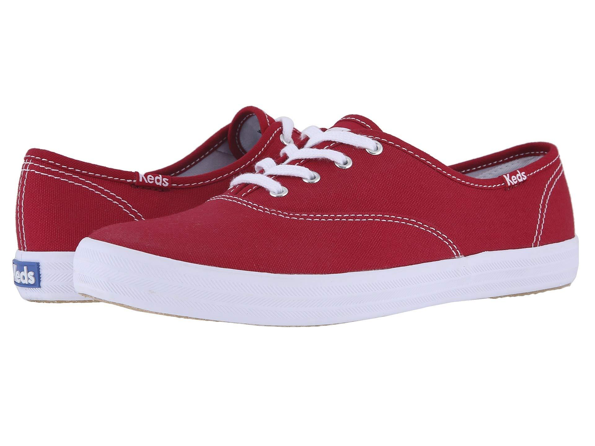 keds red shoes