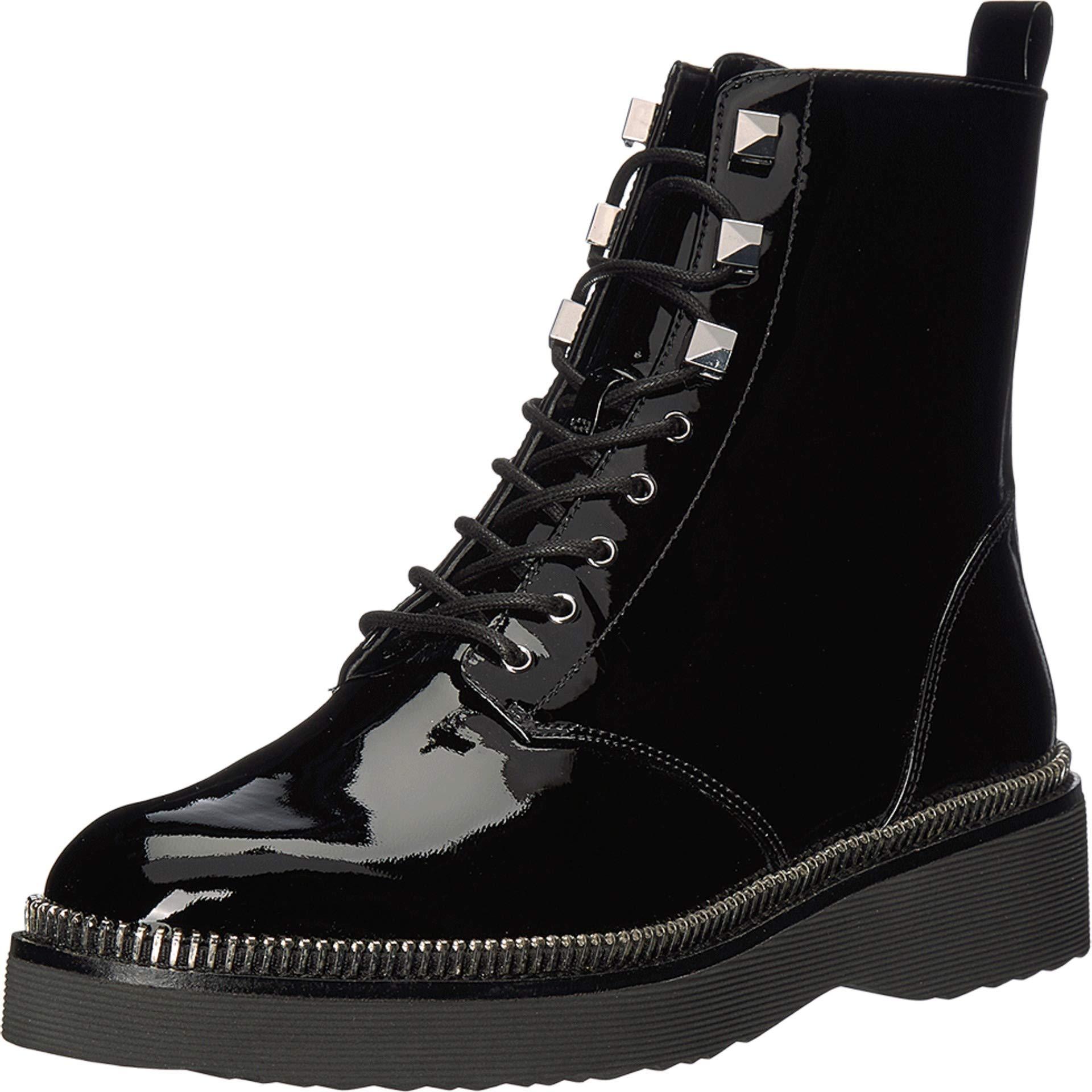 michael kors haskell combat boots black