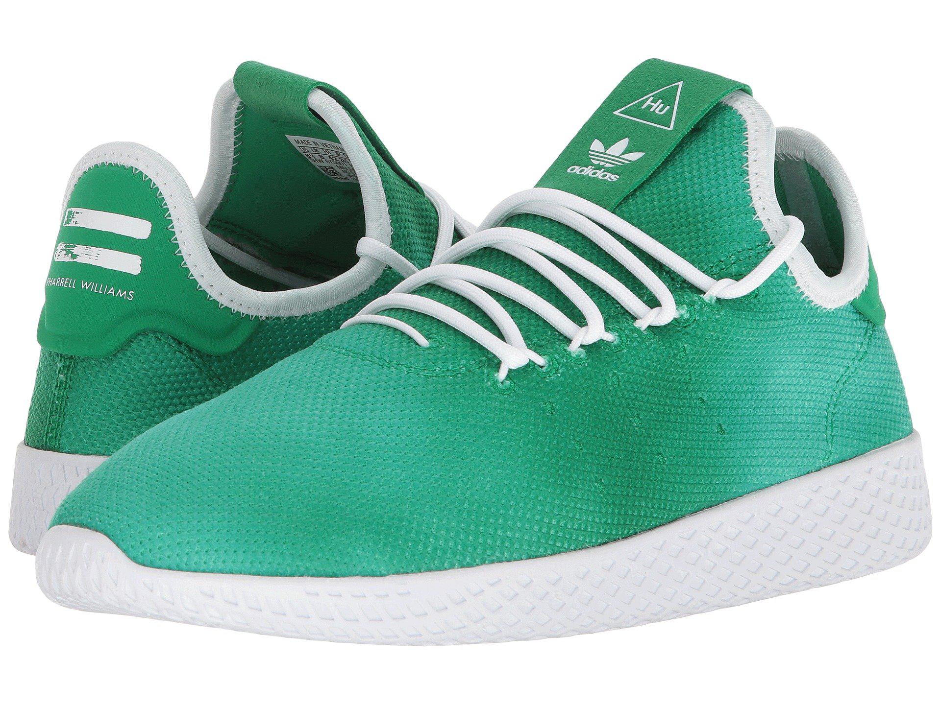 Adidas Originals Rubber Pw Holi Tennis Hu Running Shoe In Green White White Green For Men Lyst Adidas Originals Rubber Pw Holi Tennis Hu Running Shoe In Green White White Green For Men Lyst