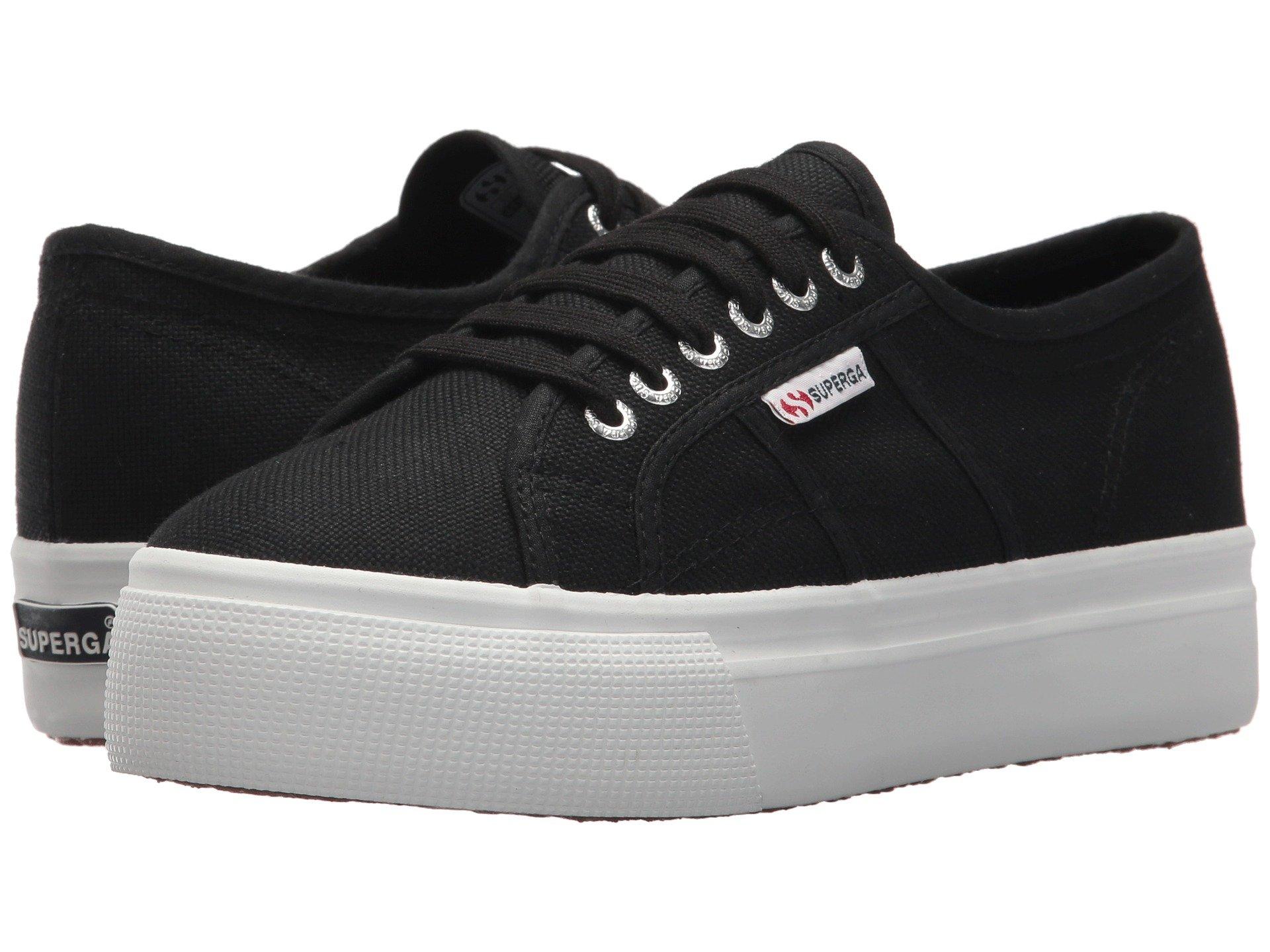 black superga platform