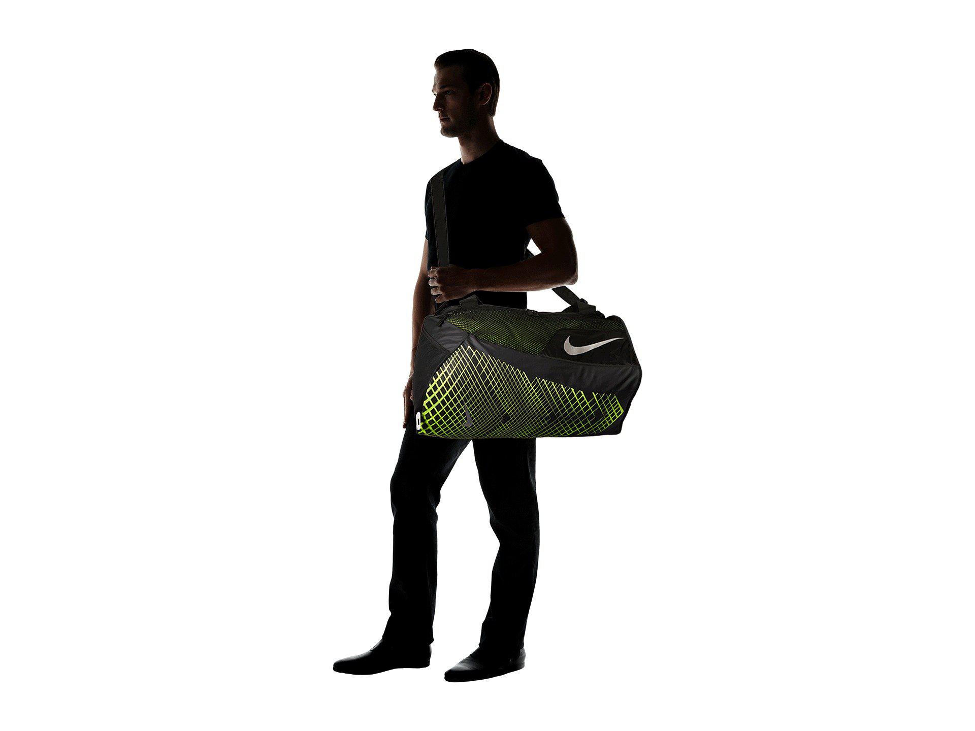 Nike Vapor Max Air Training Medium Duffel Bag (black/volt/metallic Silver)  Duffel Bags for Men | Lyst