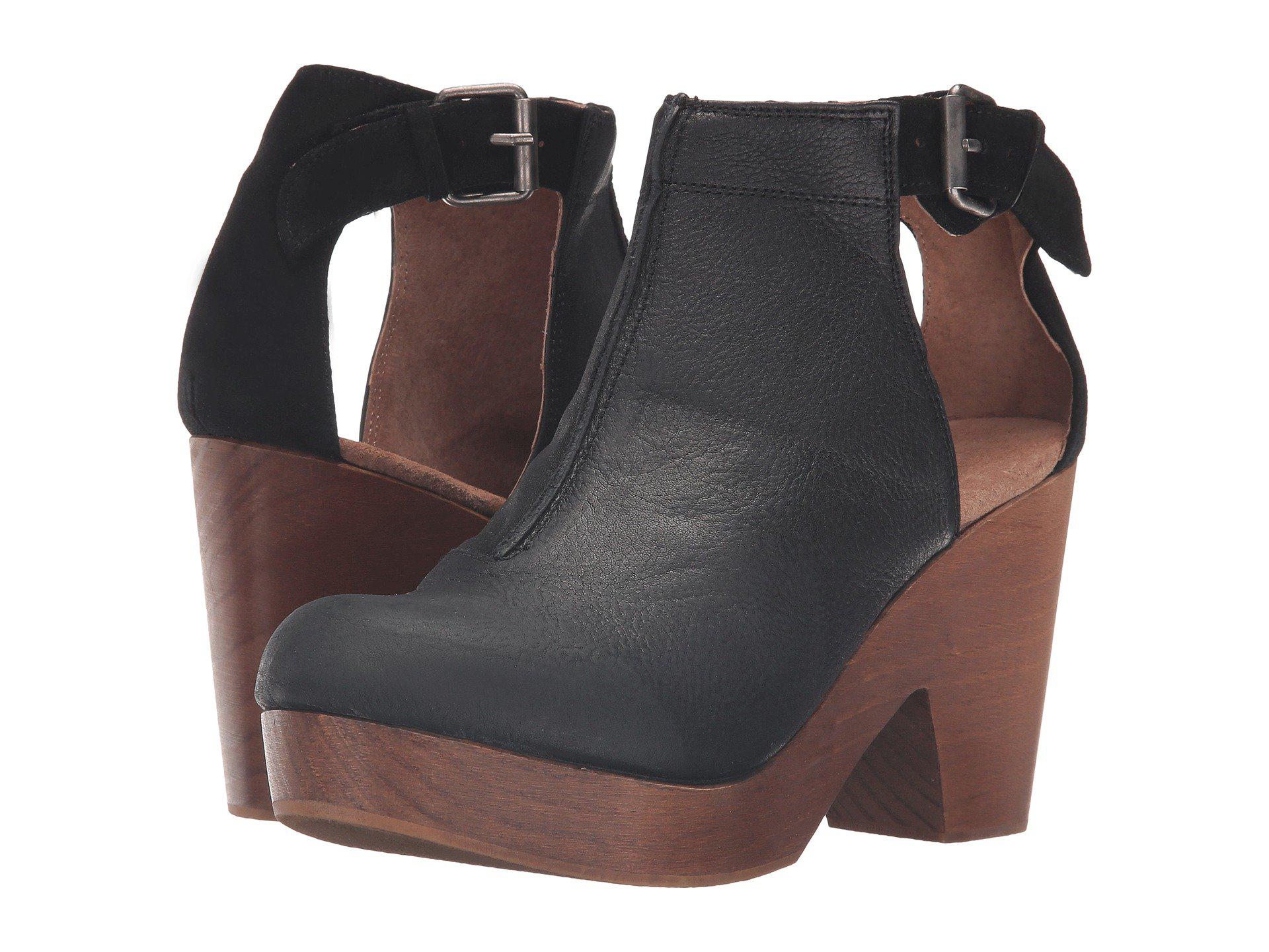 amber orchard clog black