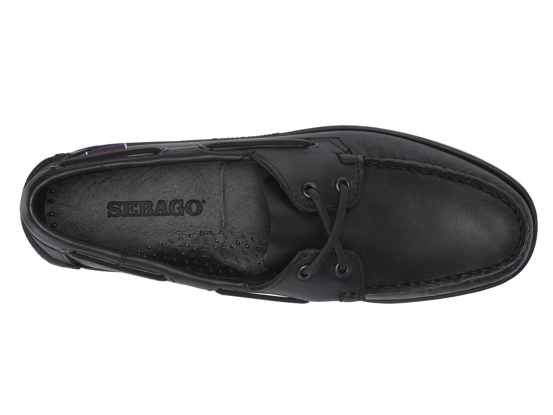 sebago docksides black