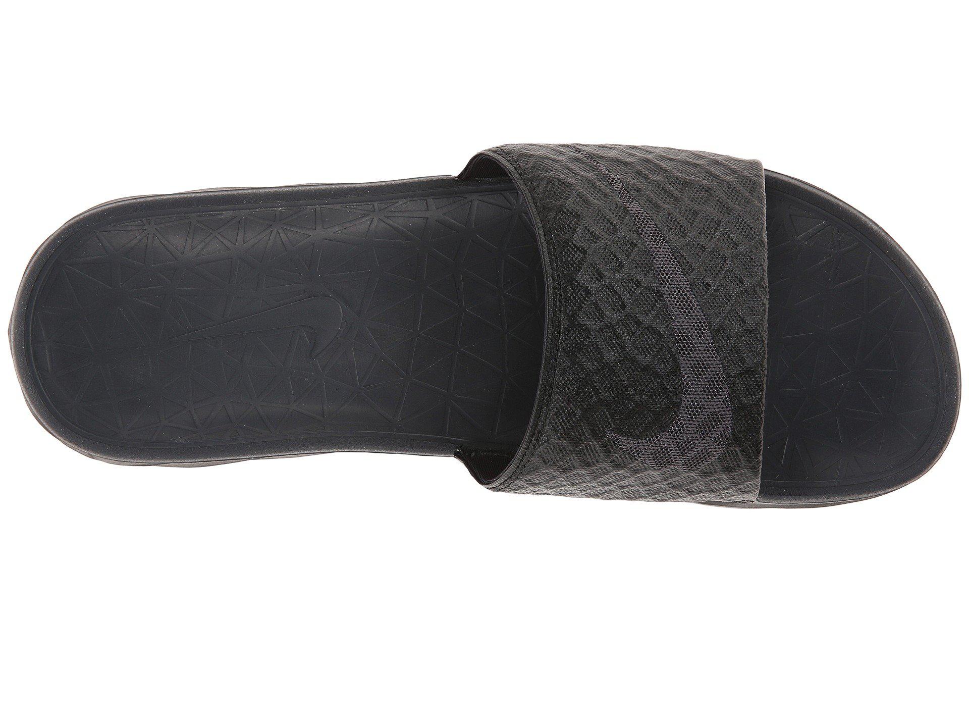 Nike Synthetic Benassi Solarsoft Slide 2 (black/anthracite) Men's Slide  Shoes for Men | Lyst