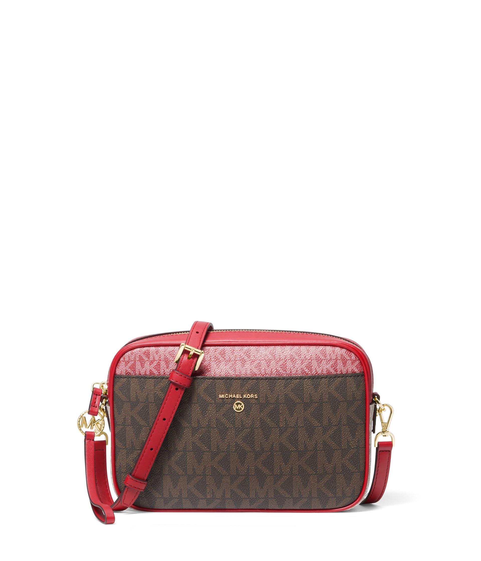 MICHAEL Michael Kors Jet Set Charm Large East/west Camera Crossbody in Red
