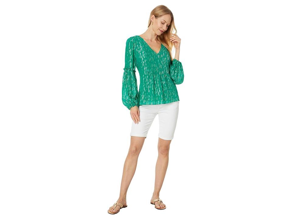 Lilly Pulitzer Cleme Long Sleeve Top Clothing Fiddle Leaf