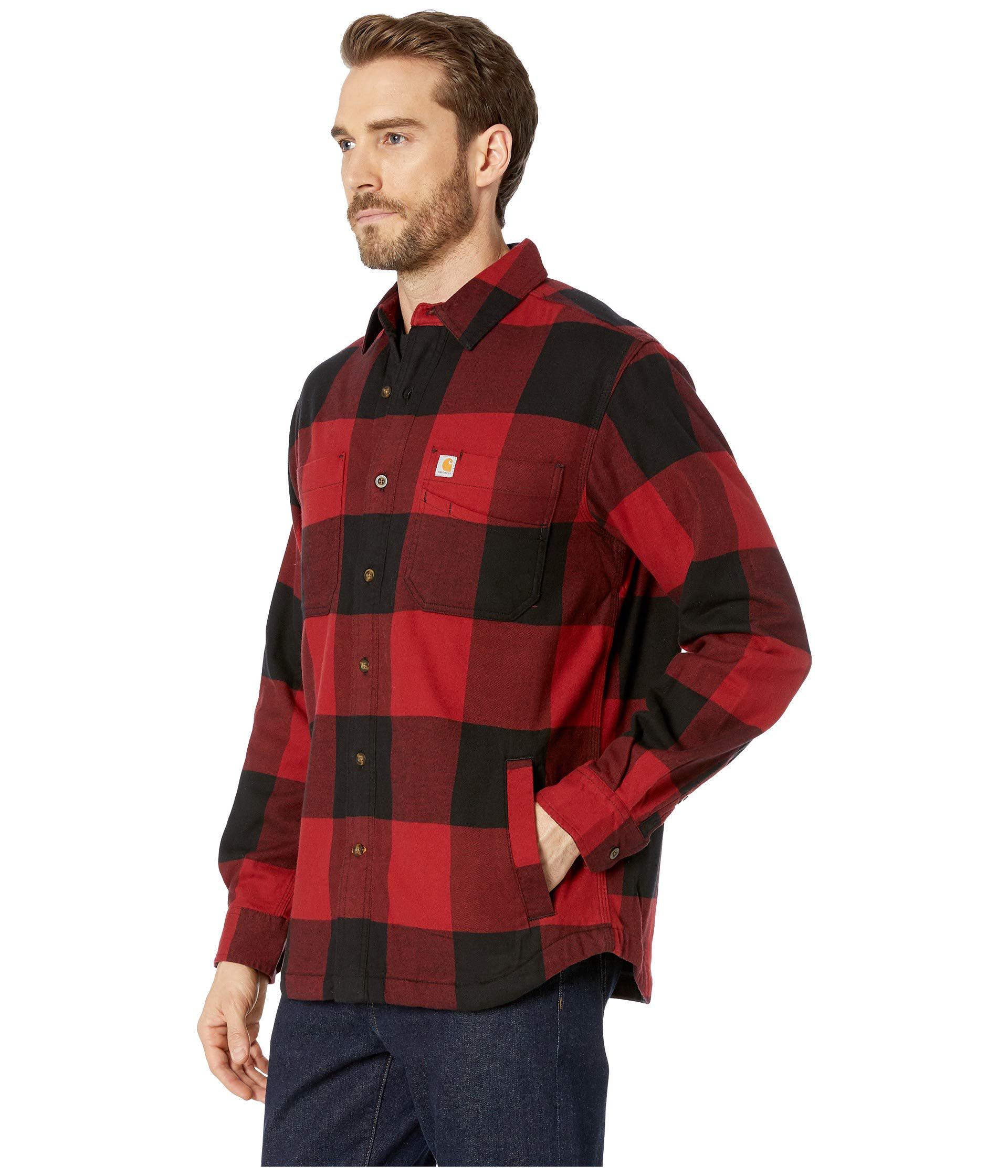 Carhartt Mens Rugged Flex Hamilton Fleece Lined Shirt Regular and Big & Tall Sizes