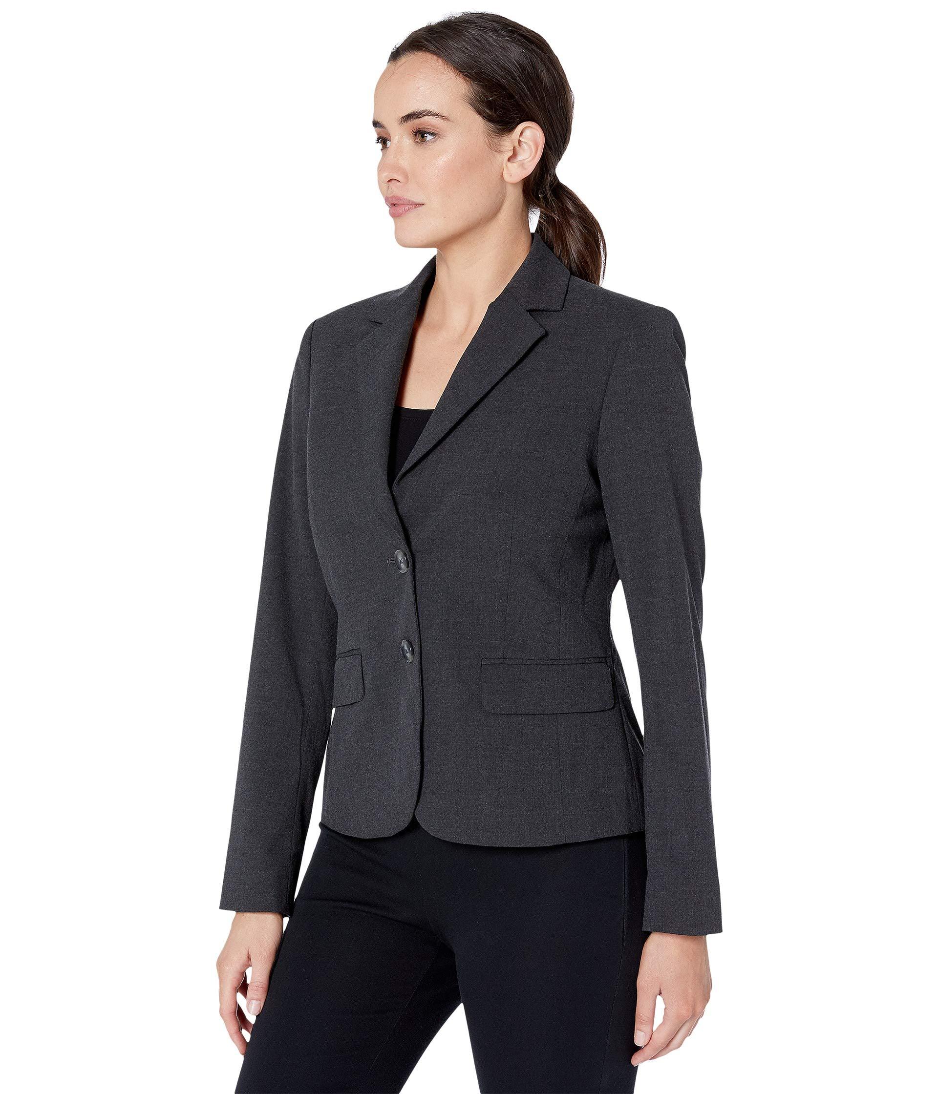 Jones New York Synthetic Washable Suiting Two-button Jacket (pewter ...
