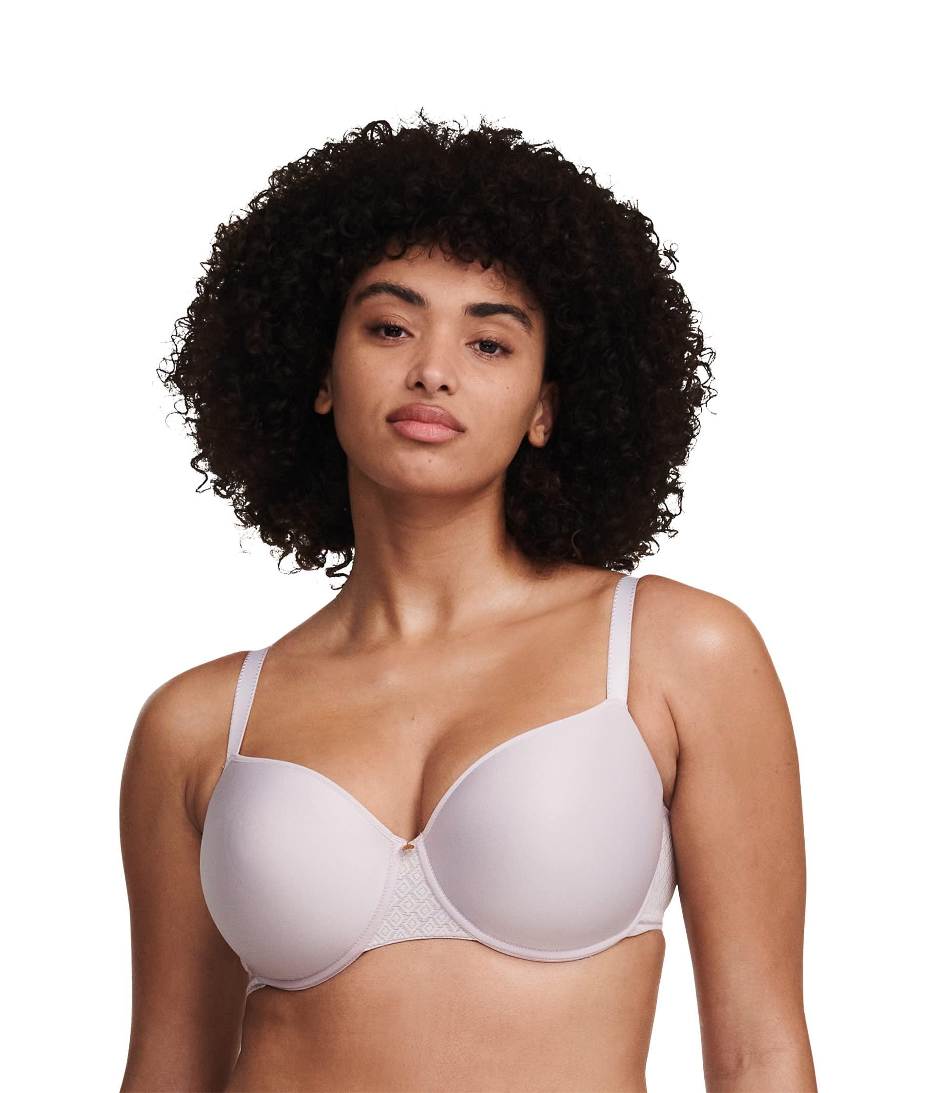 Chantelle Lucie Lace Comfort Demi Memory Foam Bra in Pink Lyst