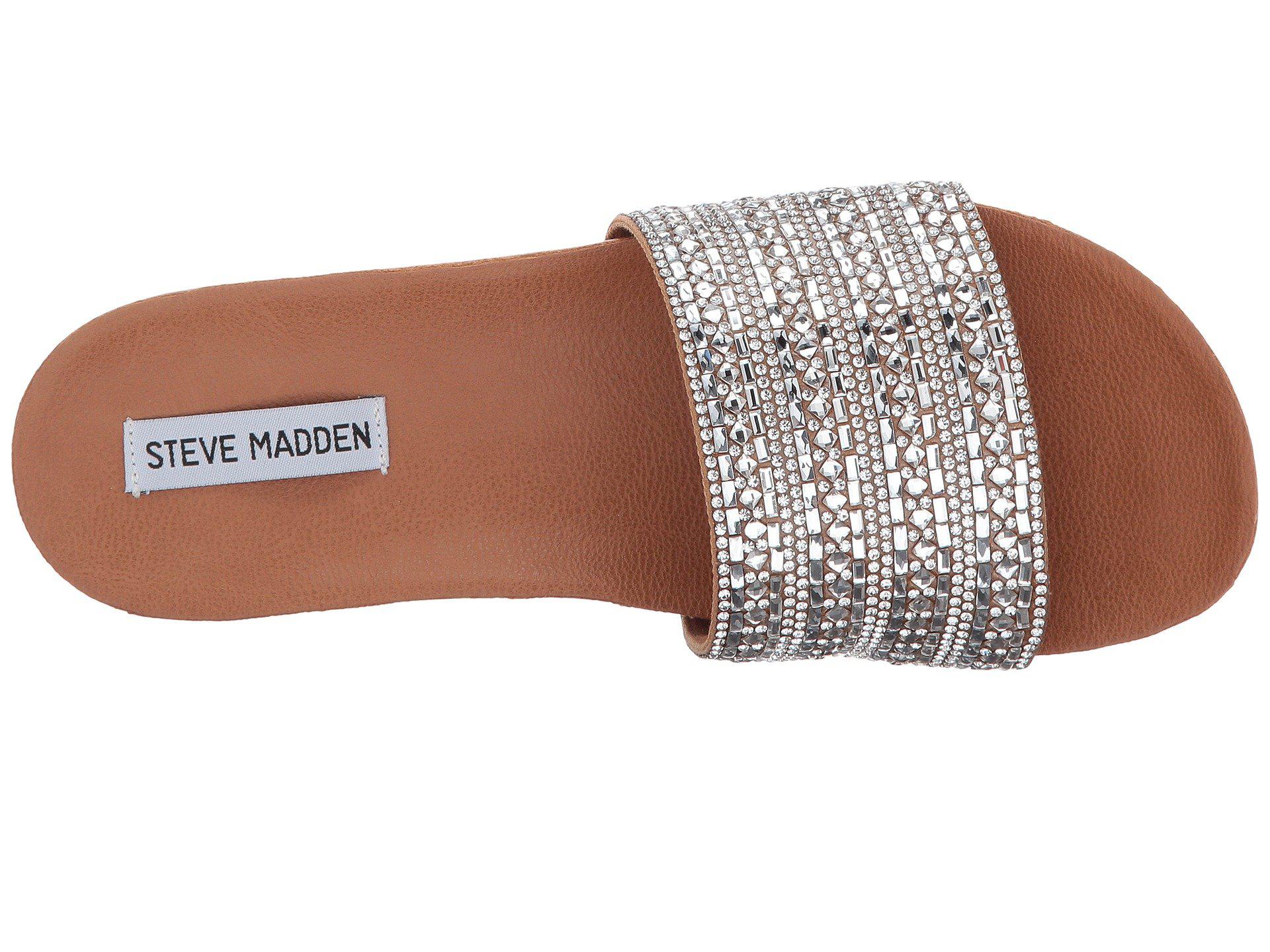 steve madden dazzle embellished slide sandal