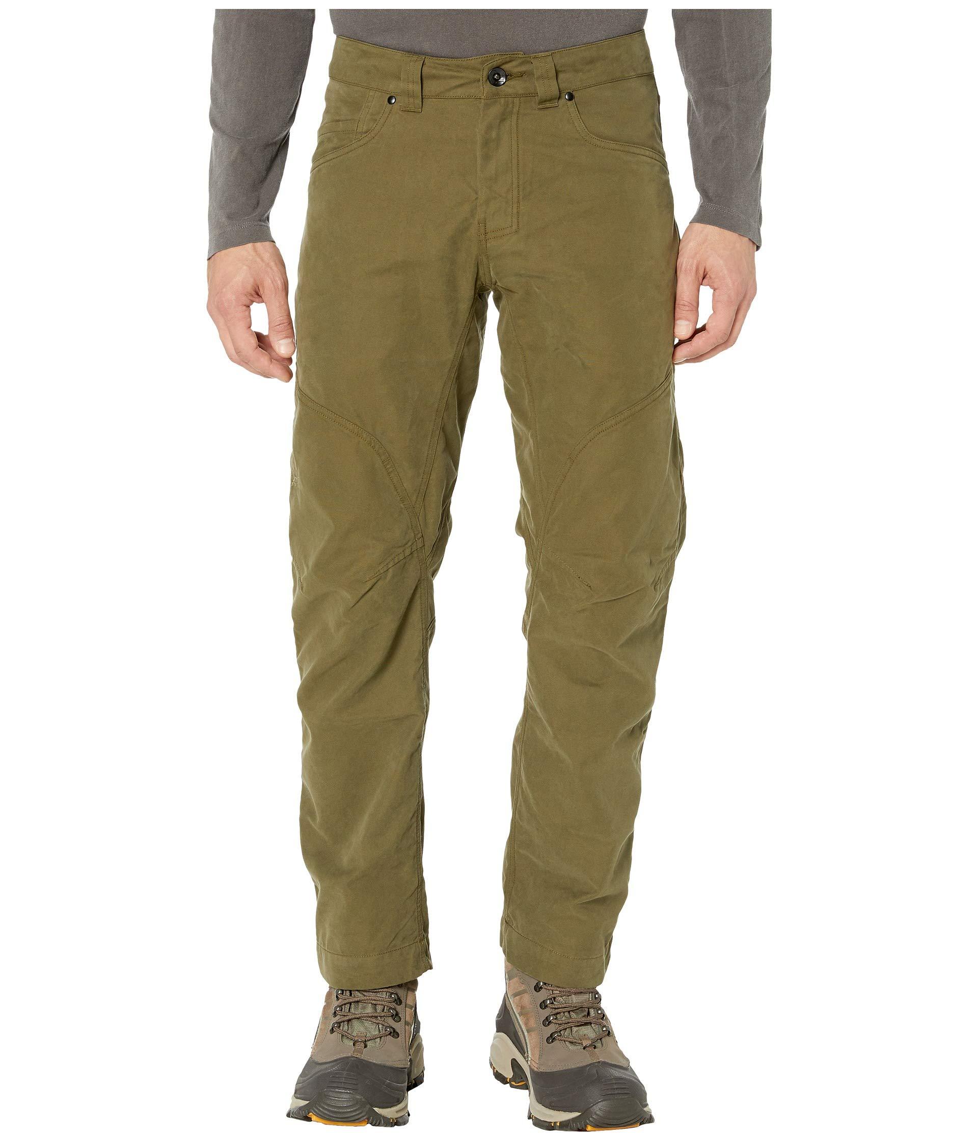 Arc'teryx Canvas Cronin Pants in Olive (Green) for Men - Lyst