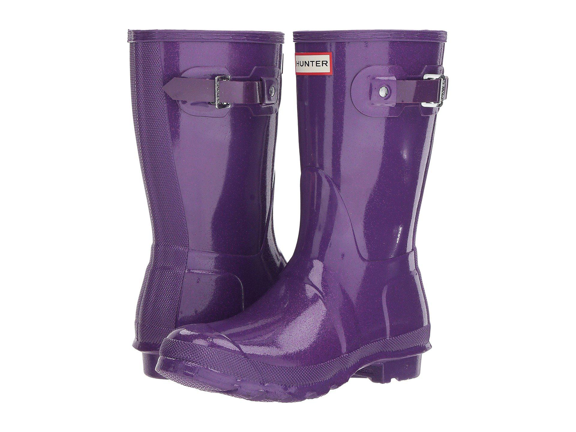 hunter rain boots violet