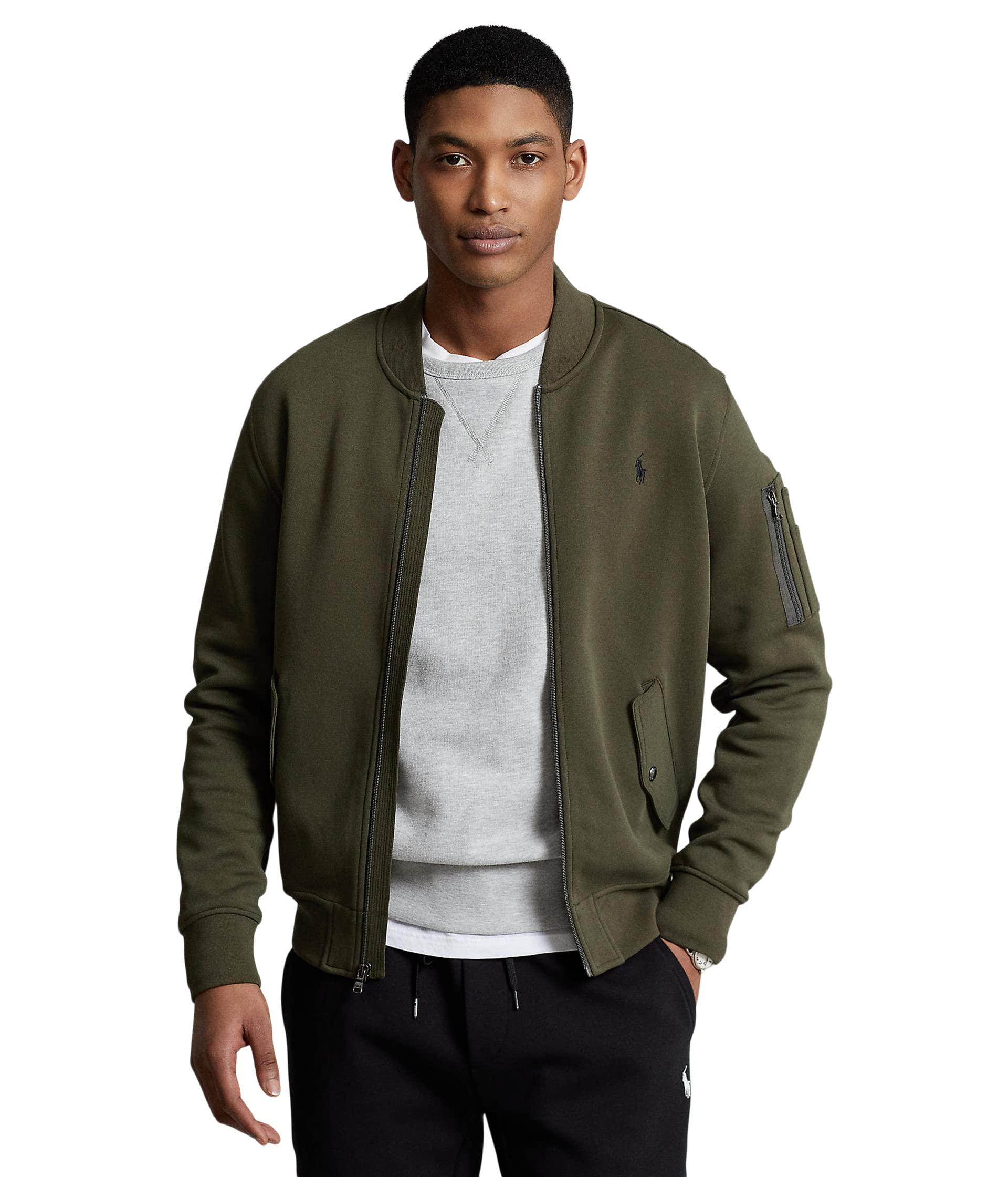 Polo Ralph Lauren Double Knit Bomber Jacket in Green for Men Lyst