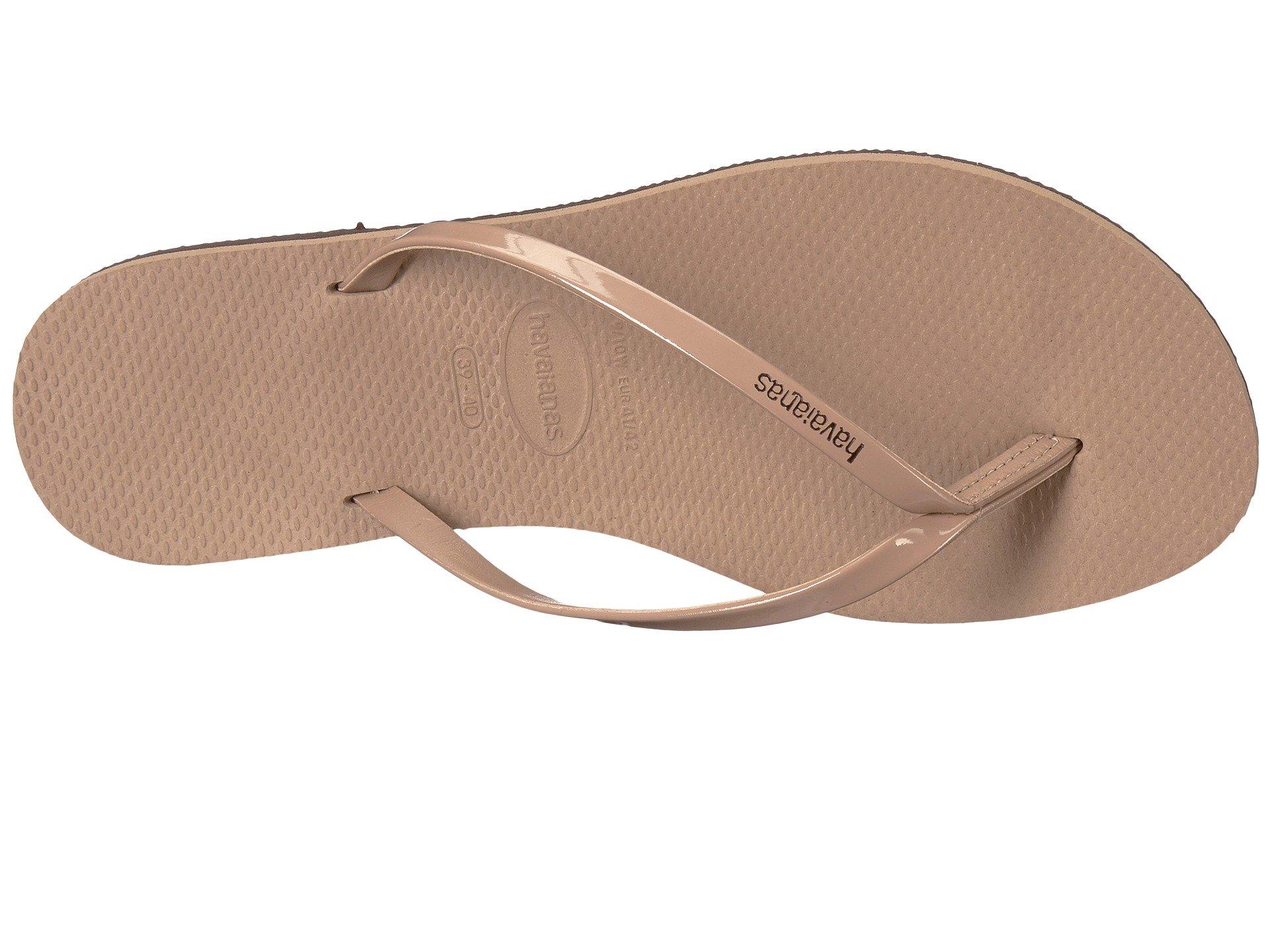 havaianas you metallic rose gold