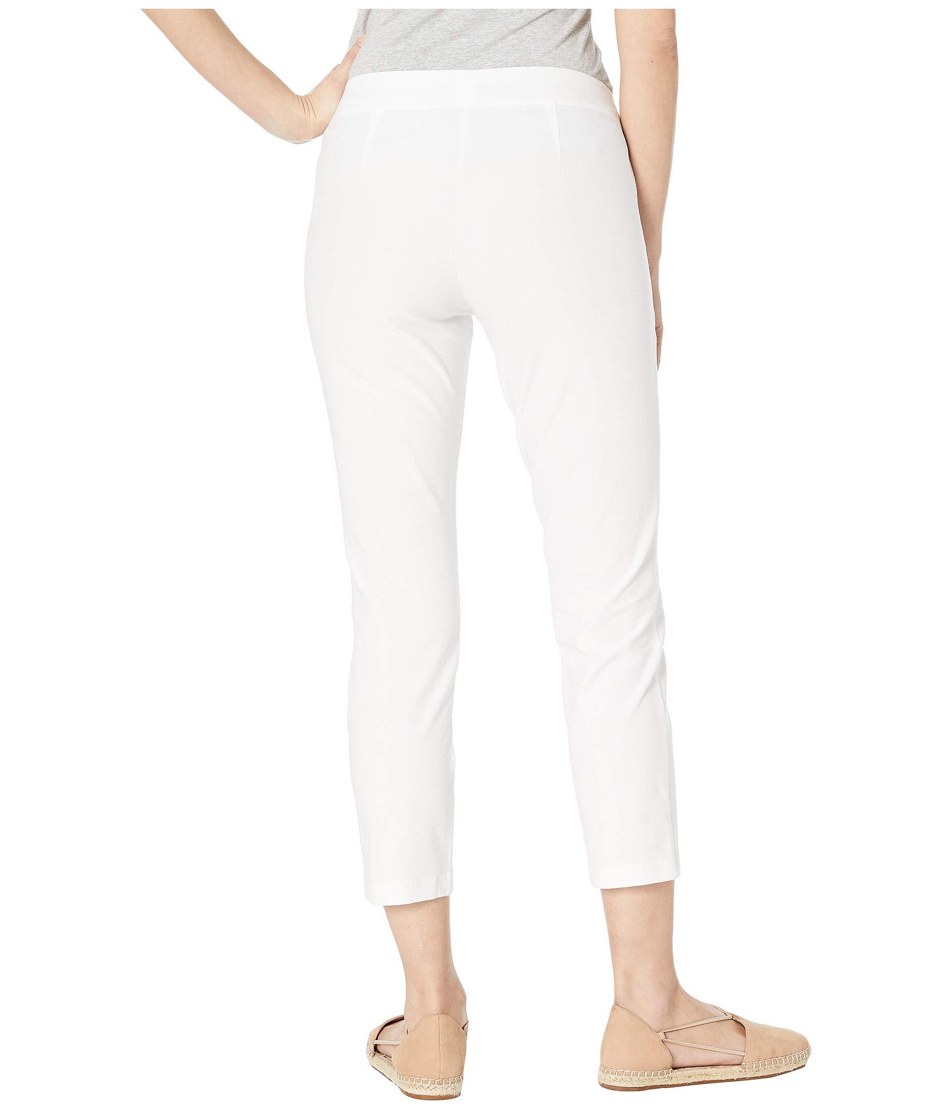 Eileen Fisher Synthetic Petite Slim Ankle Pants in White Lyst