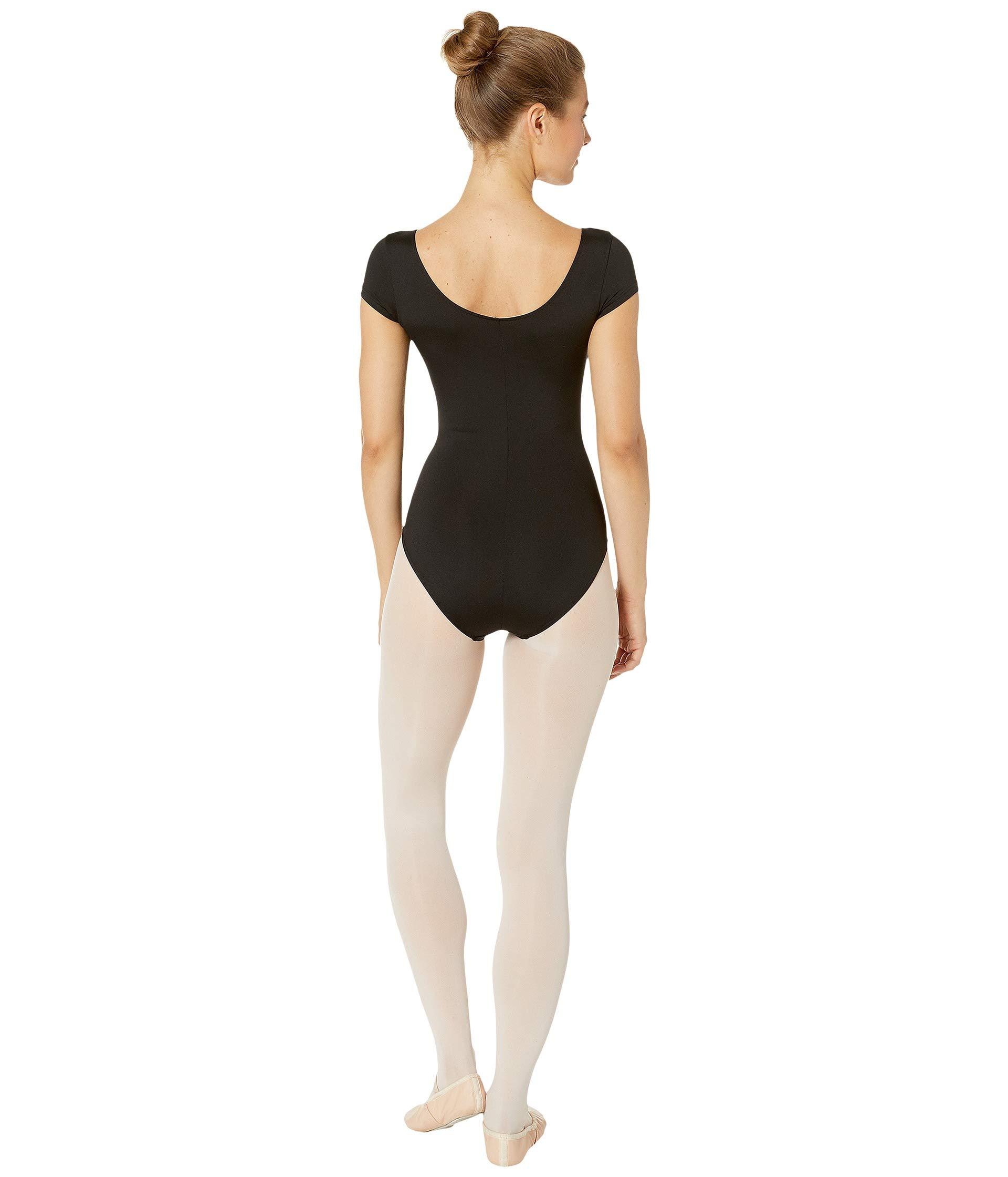 Bloch Synthetic Cap Sleeve Leotard In Black Lyst 