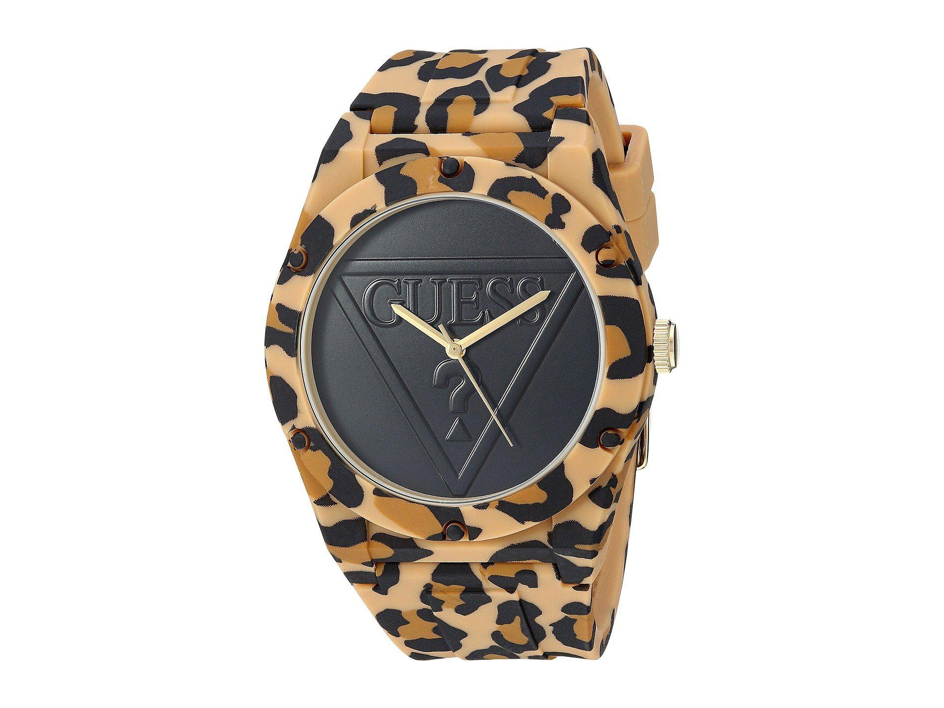 Guess U0979l15 (leopard Print) Watches - Lyst