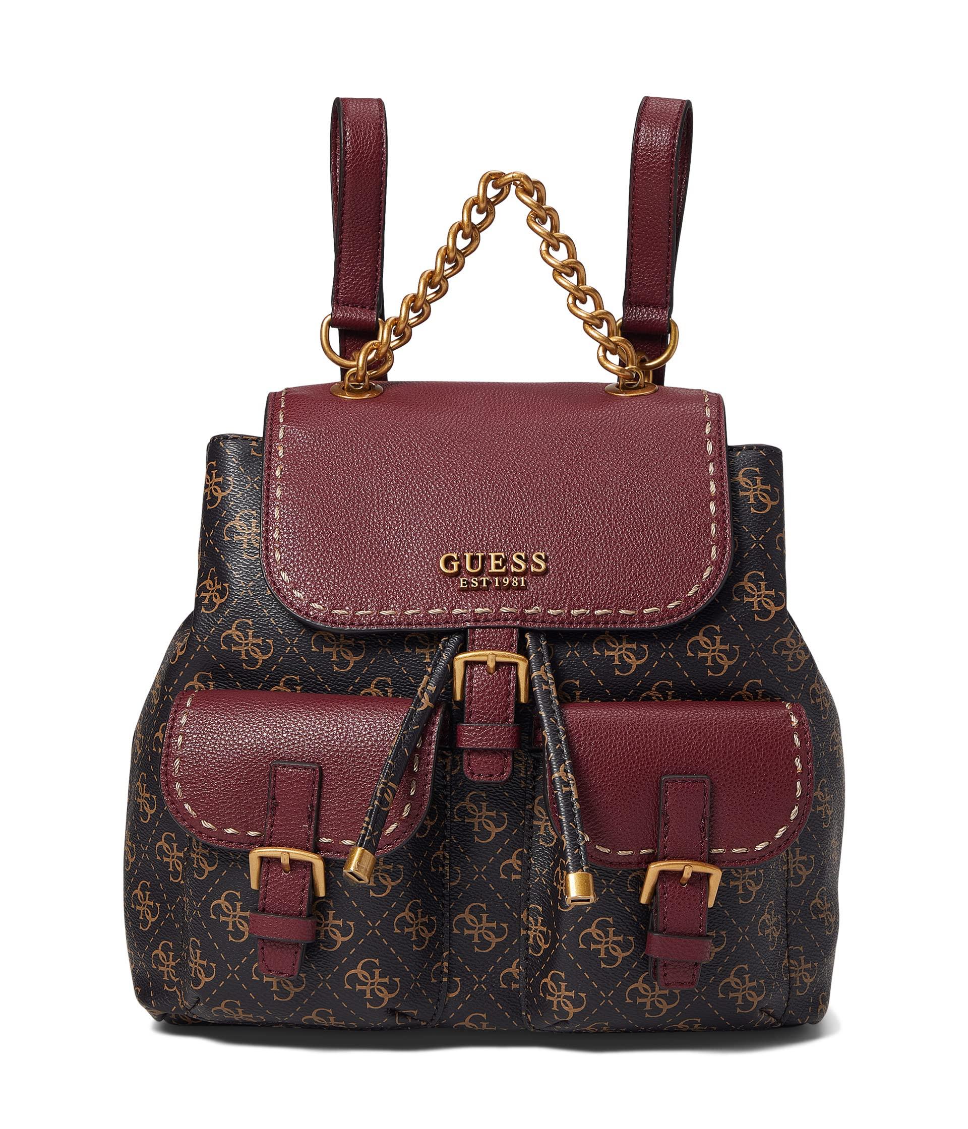 Guess No Limit Flap Backpack in Red | Lyst