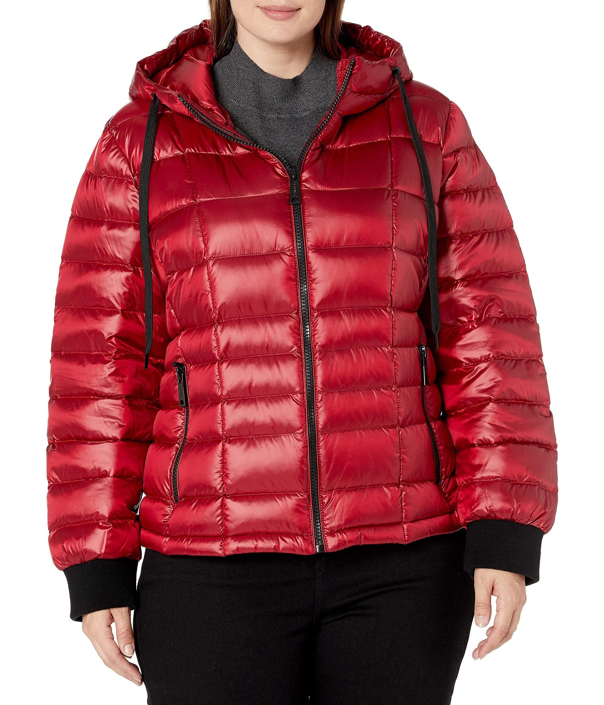 calvin klein plus size packable down coat