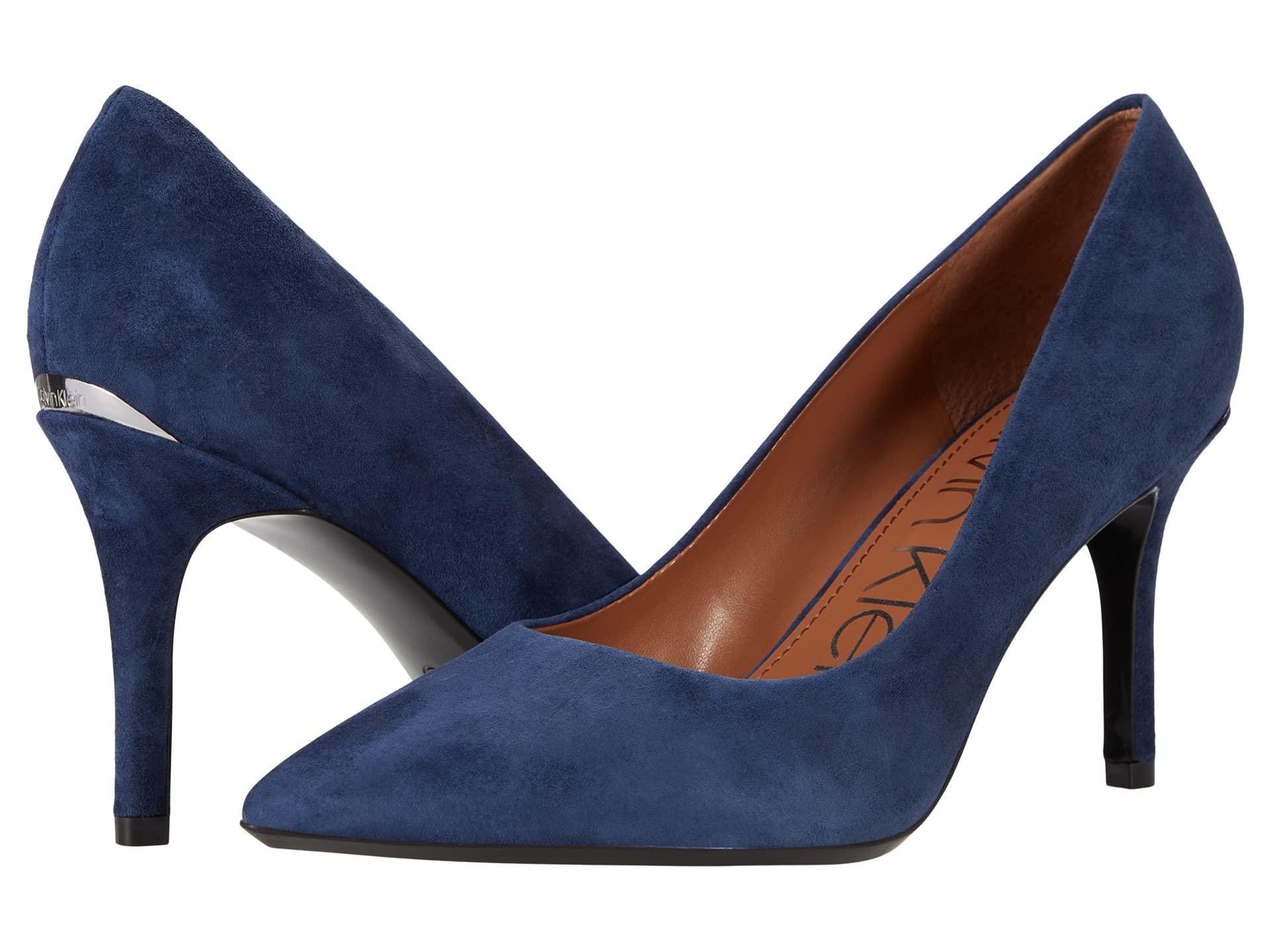 calvin klein navy heels