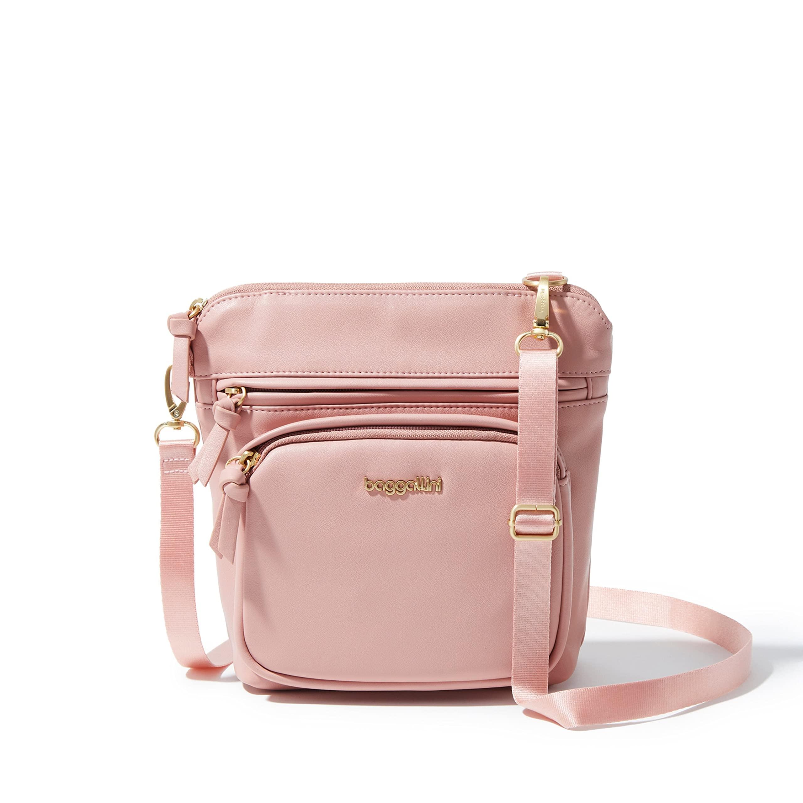Baggallini Modern Pocket Vegan Leather Crossbody in Pink Lyst