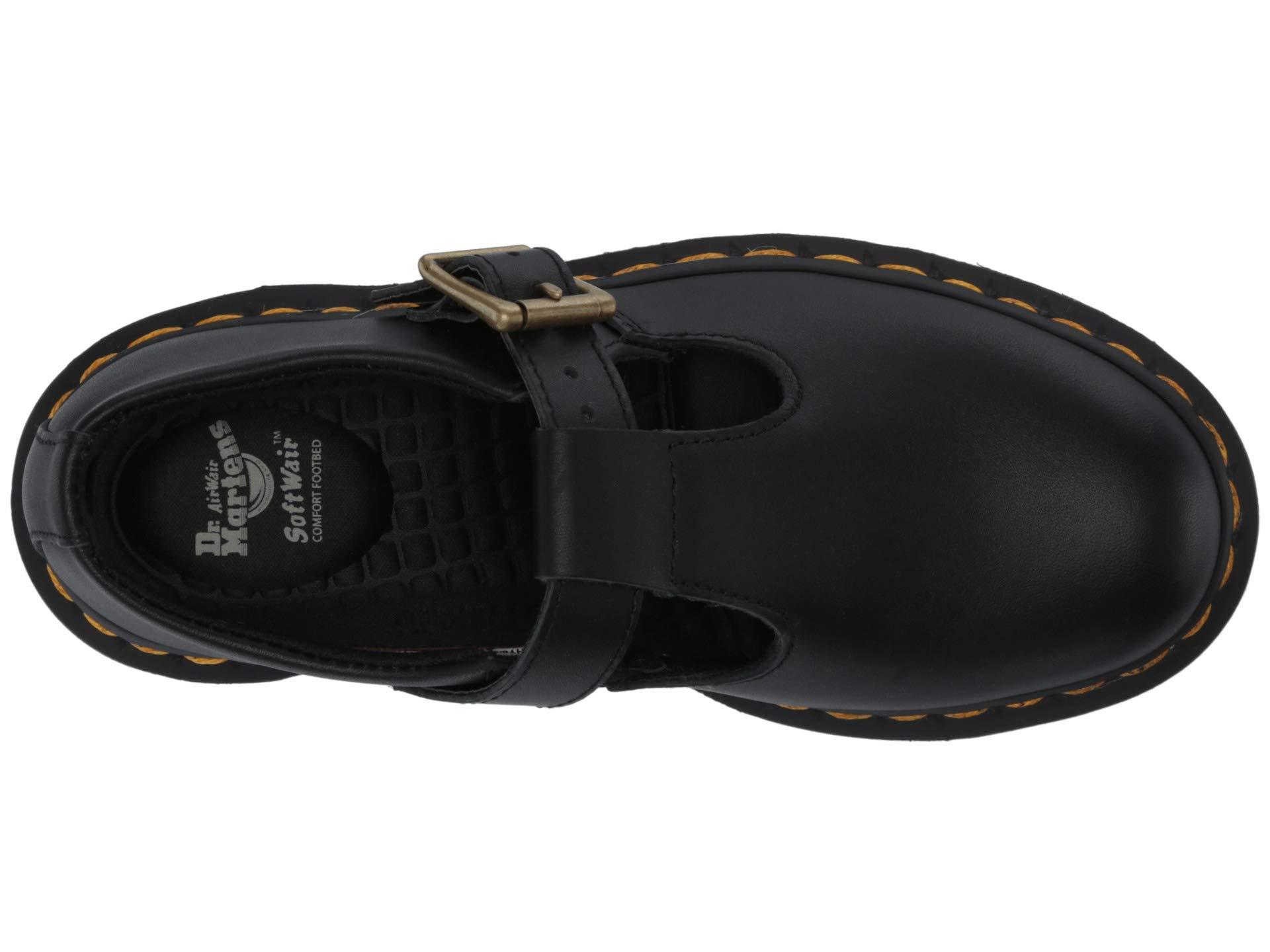 Dr. Martens Leather Polley Slip-resistant Mary-jane in Black - Lyst