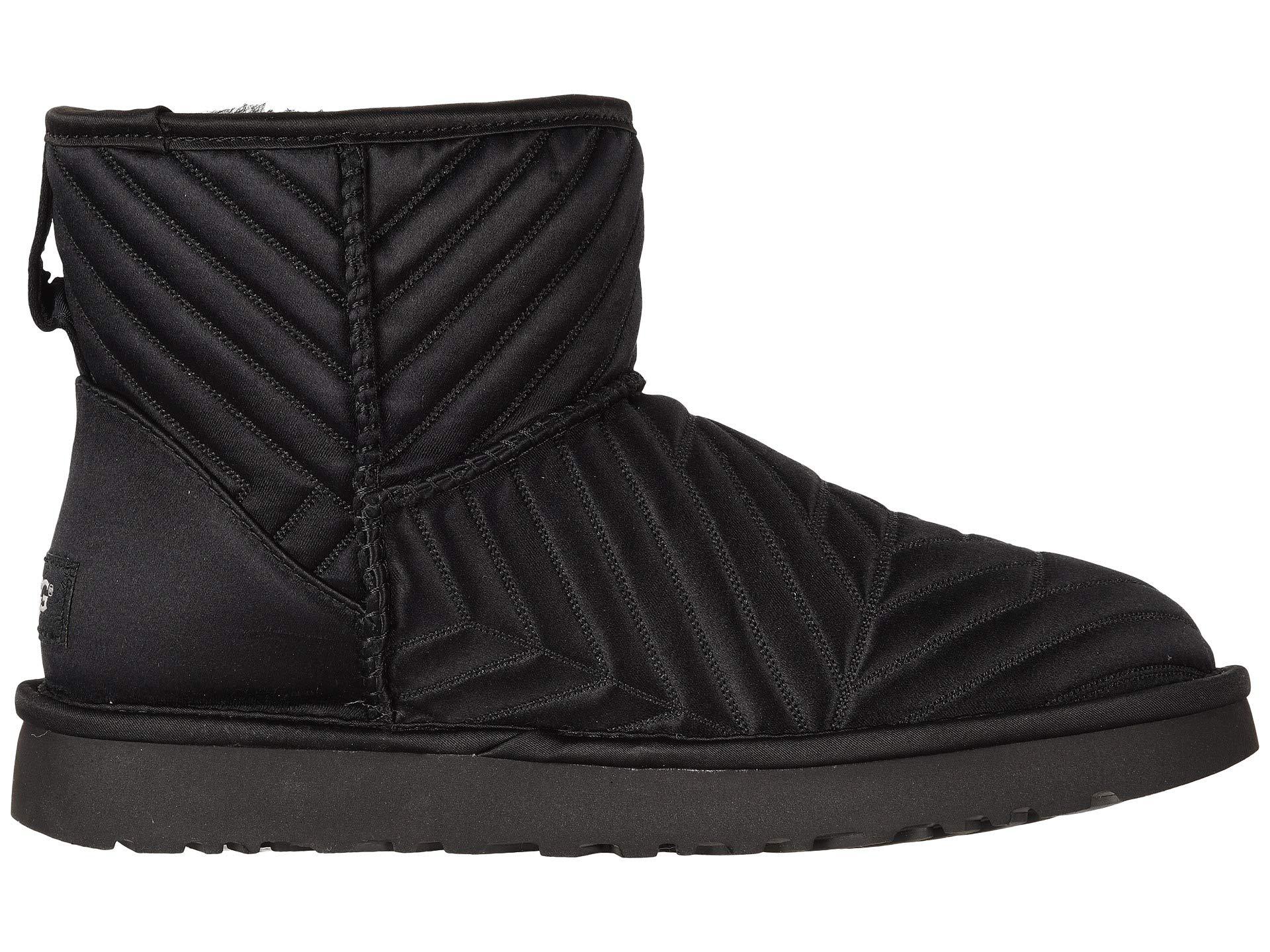 ugg classic mini quilted satin boot