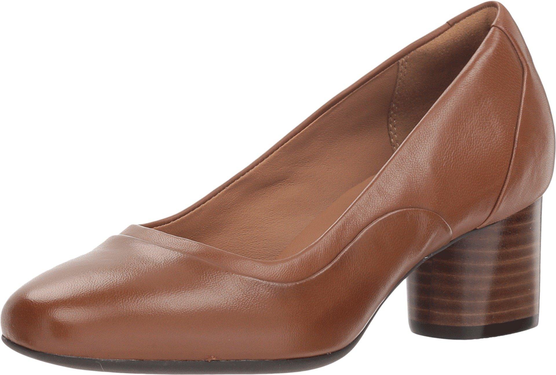 Clarks Un Step S Pumps Tan Leather 9 in Brown | Lyst