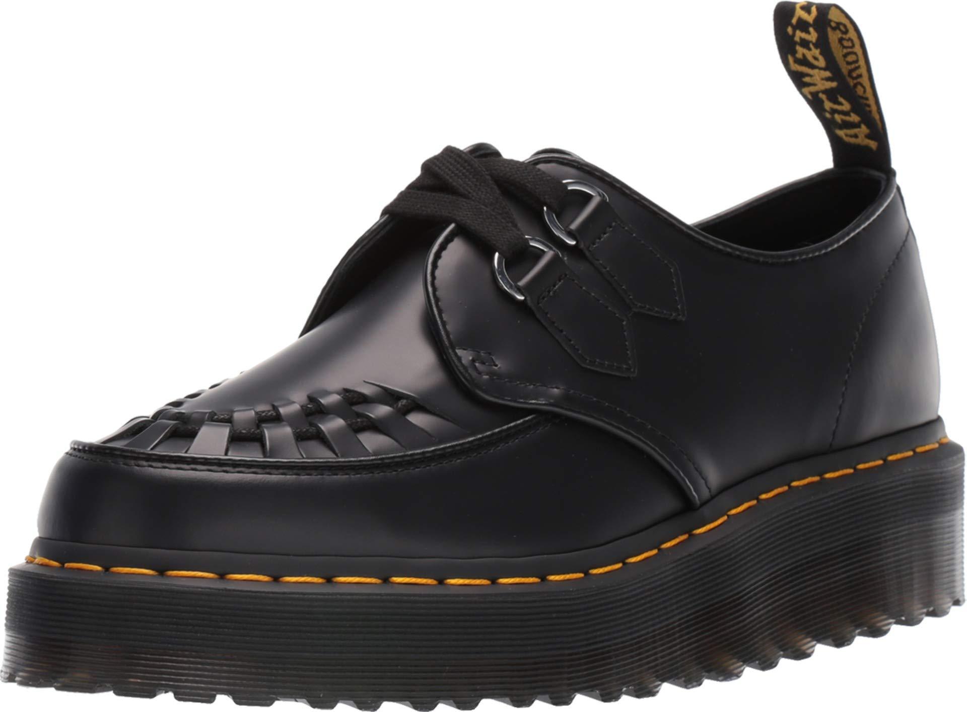 Dr. Martens Leather Sidney Quad Creepers in Black - Lyst