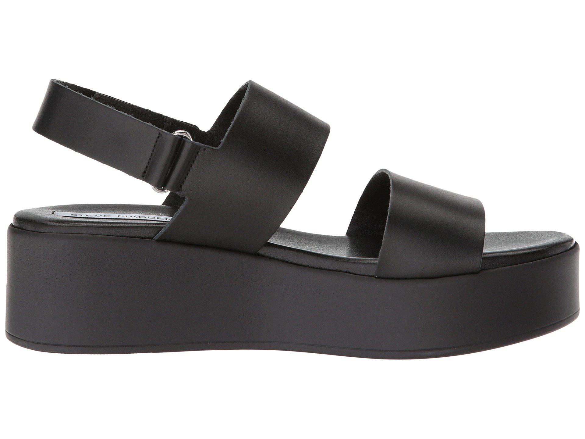 Steve Madden Rachel Platform Sandal (nude Leather) Women's Sandals in Black  | Lyst
